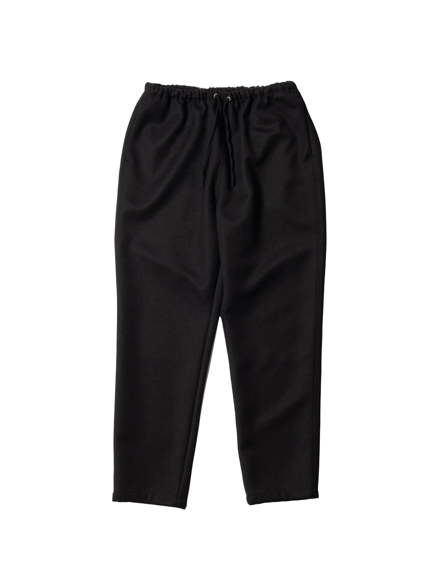 CRAFTED WIDE EASY SLACKS / WOOL MIX TWILL
