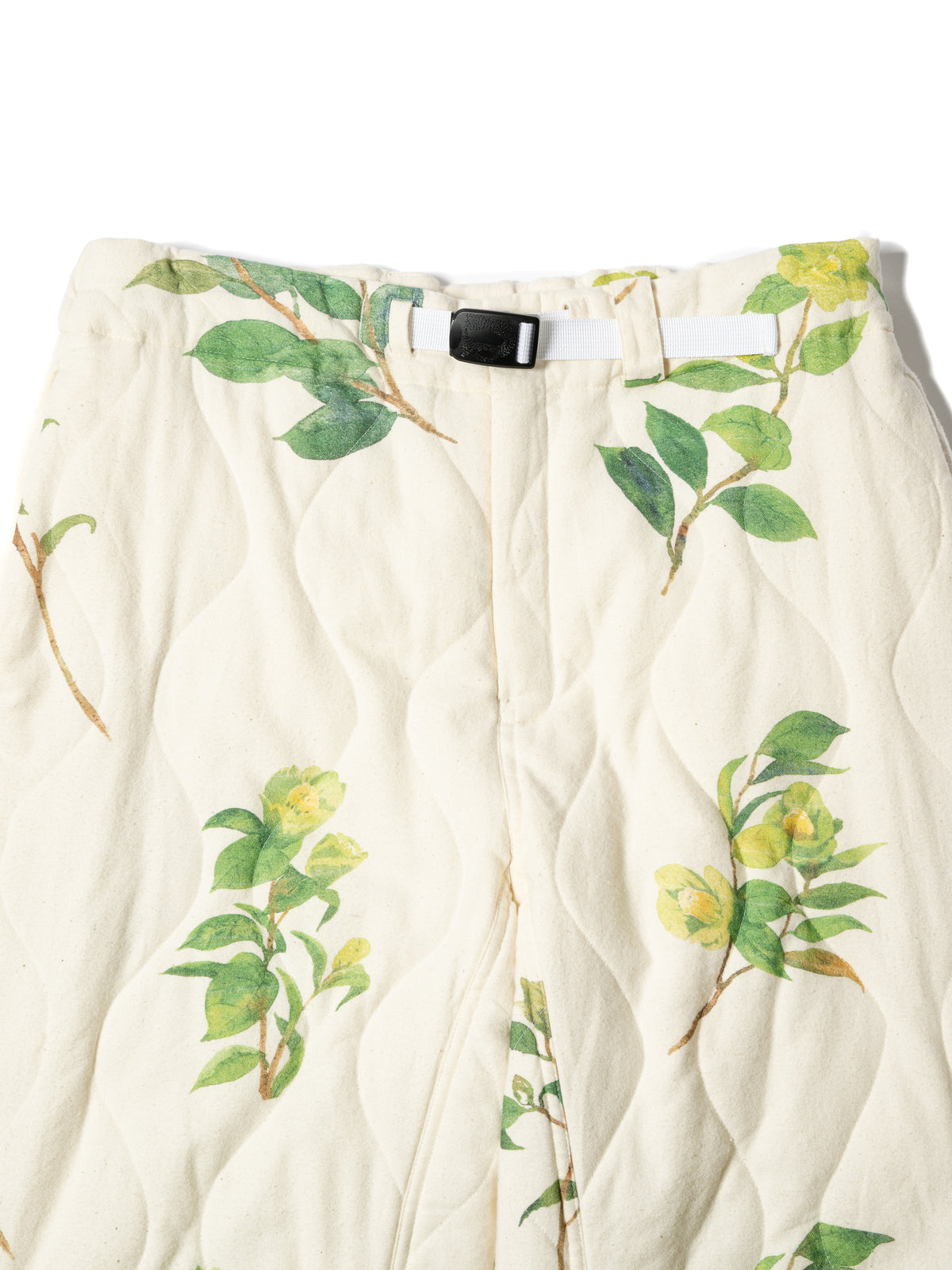 ORGANIZED EASY QUILTED PANTS / COTTON PEACH SKIN TWILL × DEAN AIZAWA