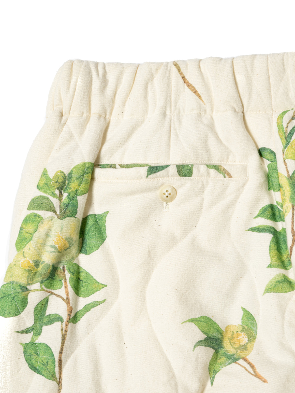 ORGANIZED EASY QUILTED PANTS / COTTON PEACH SKIN TWILL × DEAN AIZAWA