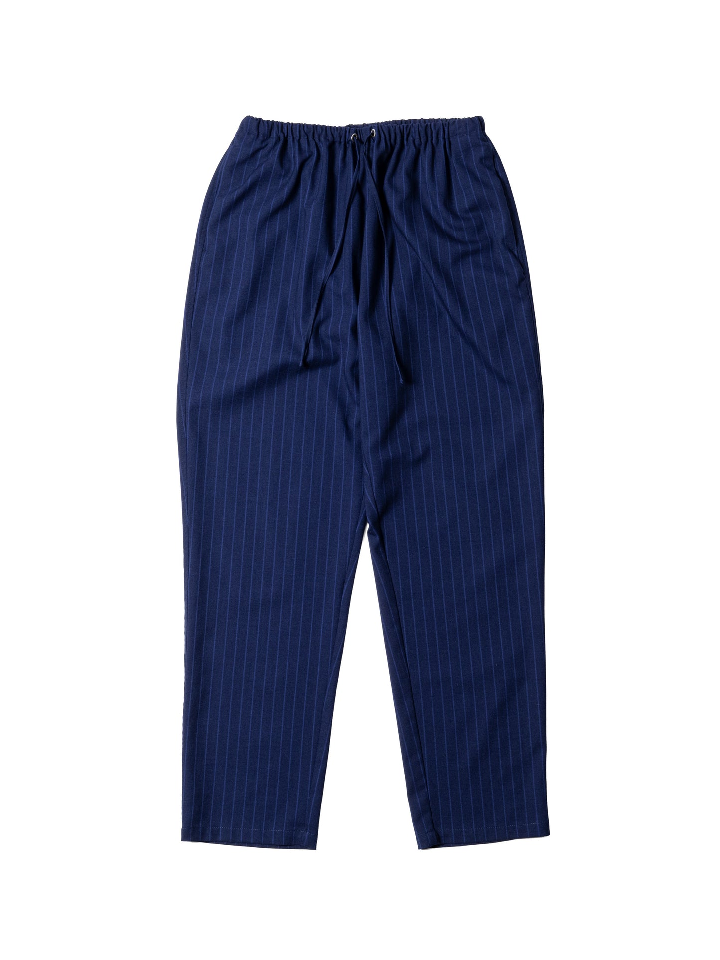CRAFTED WIDE EASY SLACKS / POLY MIX TWILL STRIPE