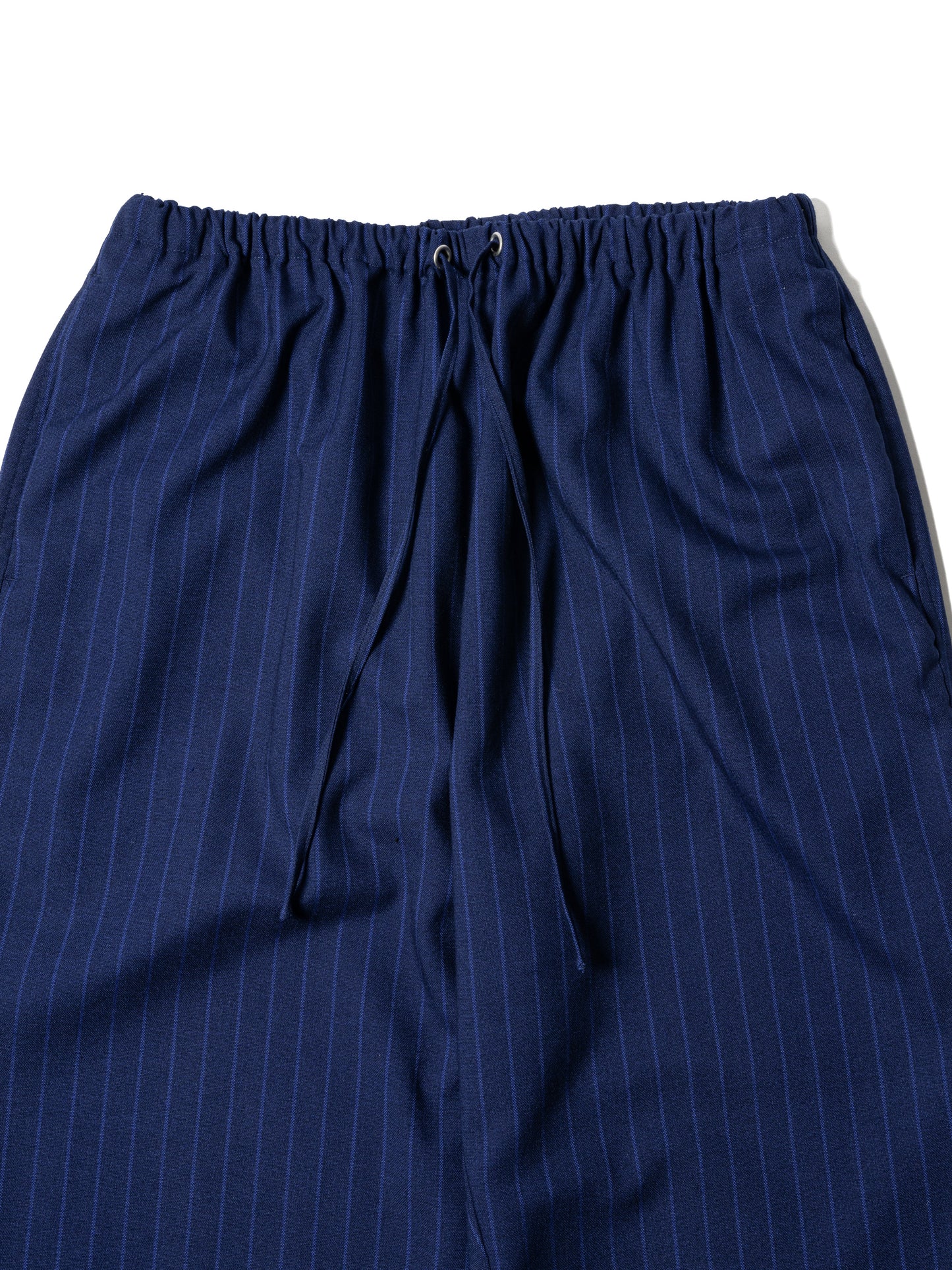 CRAFTED WIDE EASY SLACKS / POLY MIX TWILL STRIPE