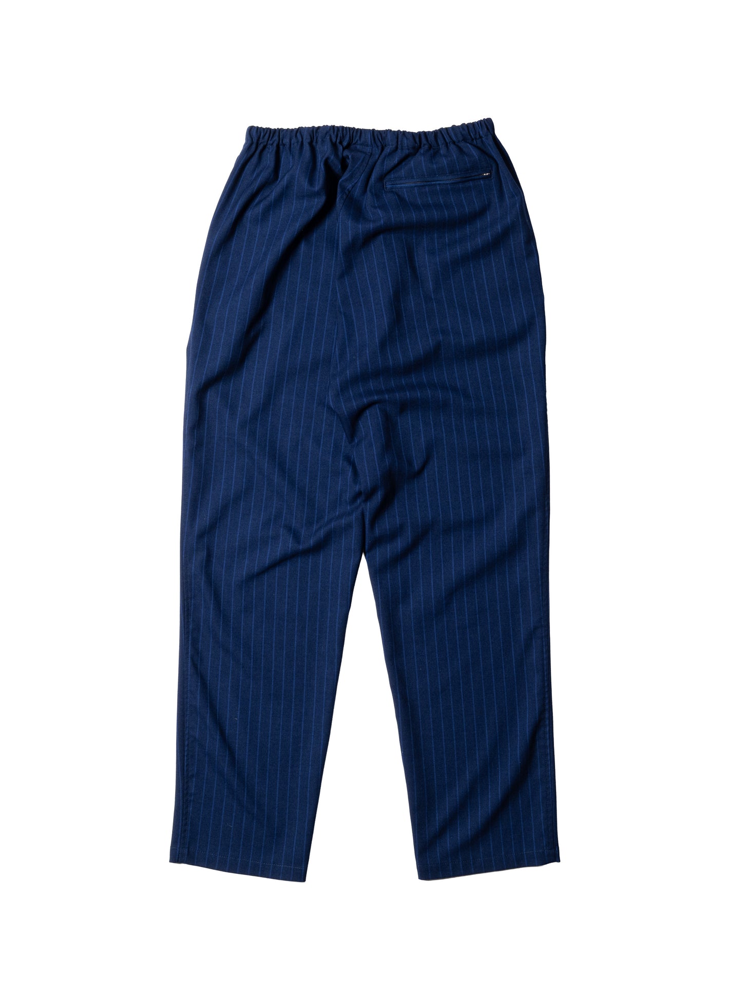 CRAFTED WIDE EASY SLACKS / POLY MIX TWILL STRIPE