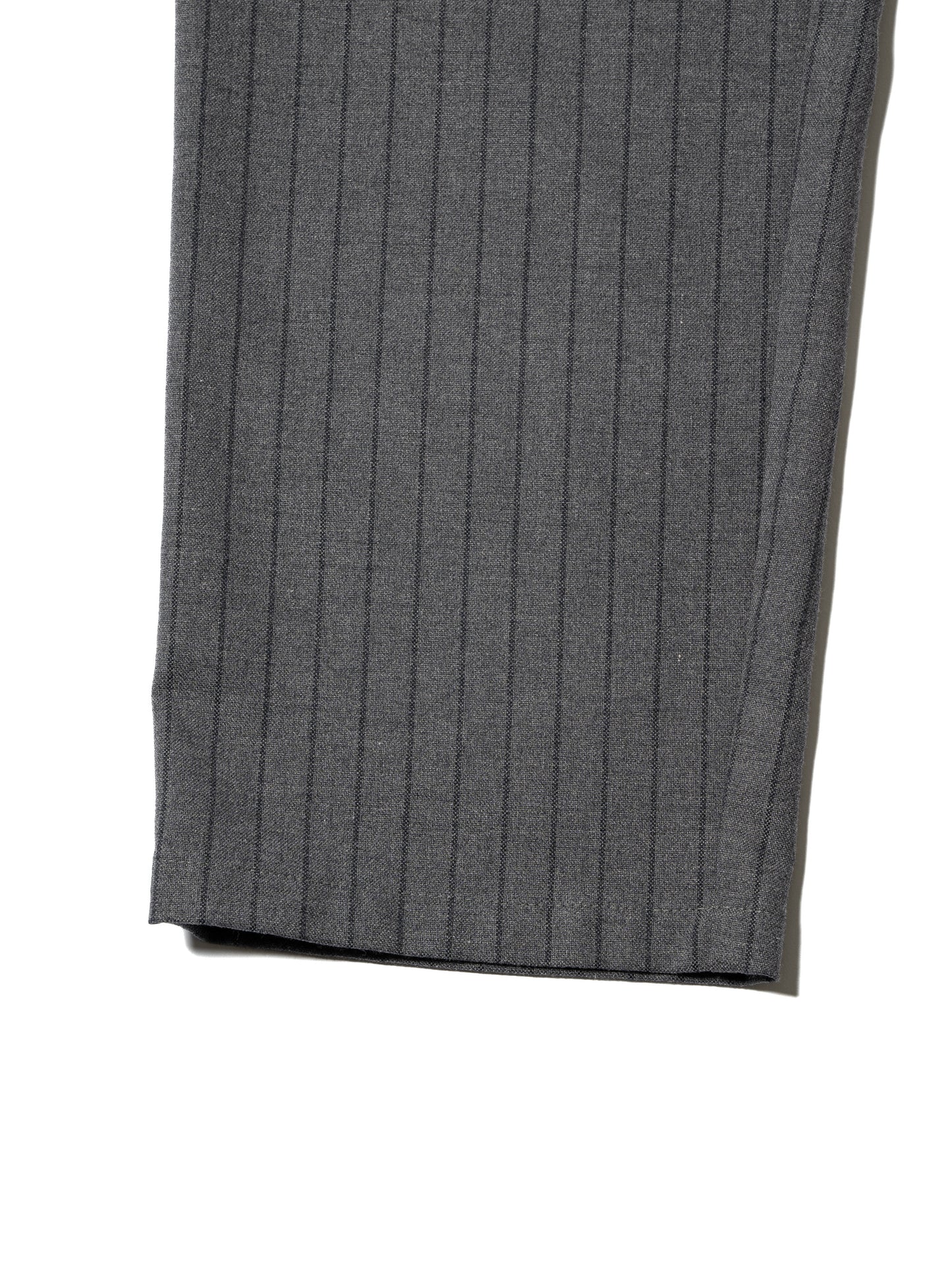 CRAFTED WIDE EASY SLACKS / POLY MIX TWILL STRIPE