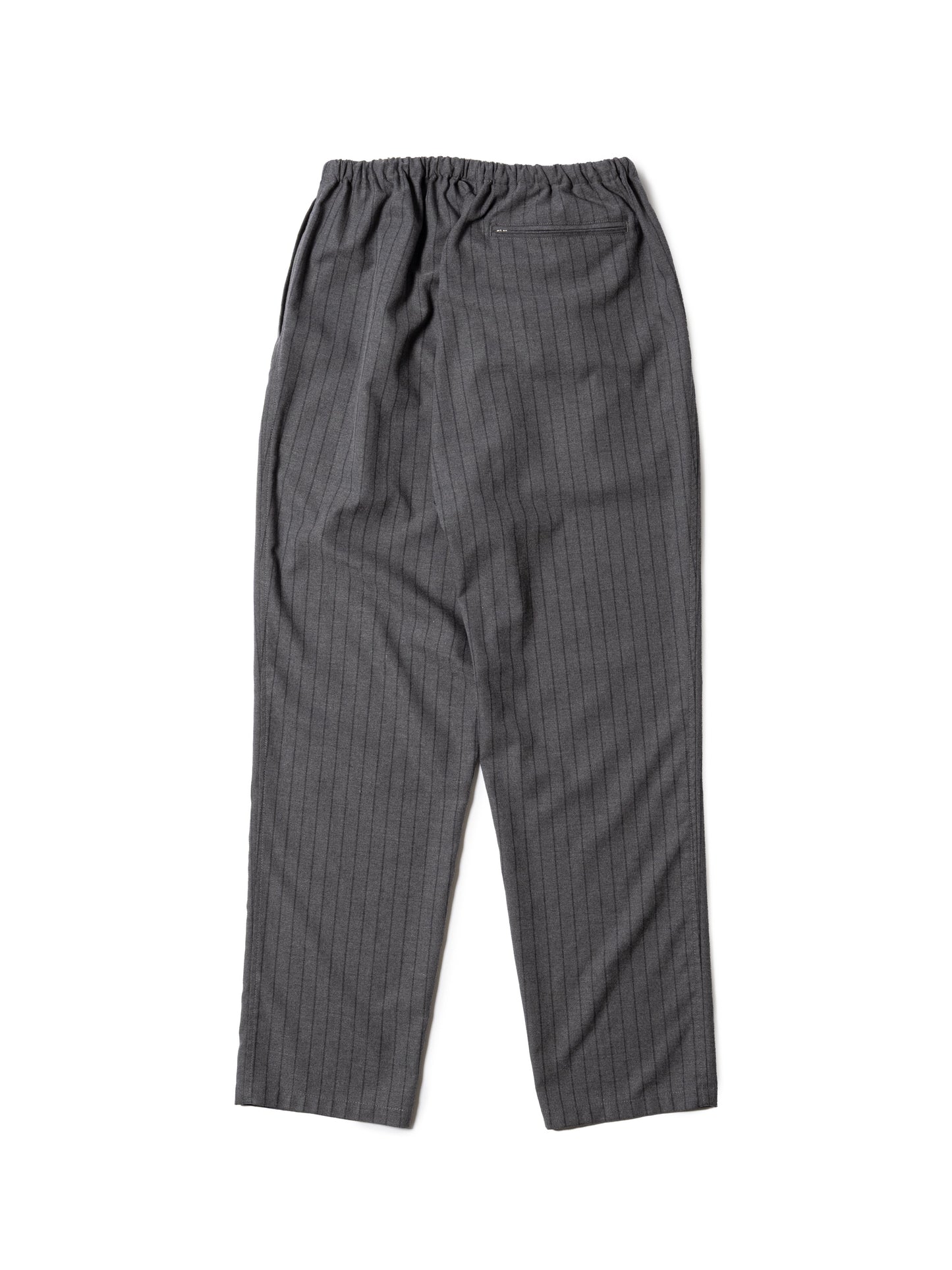 CRAFTED WIDE EASY SLACKS / POLY MIX TWILL STRIPE