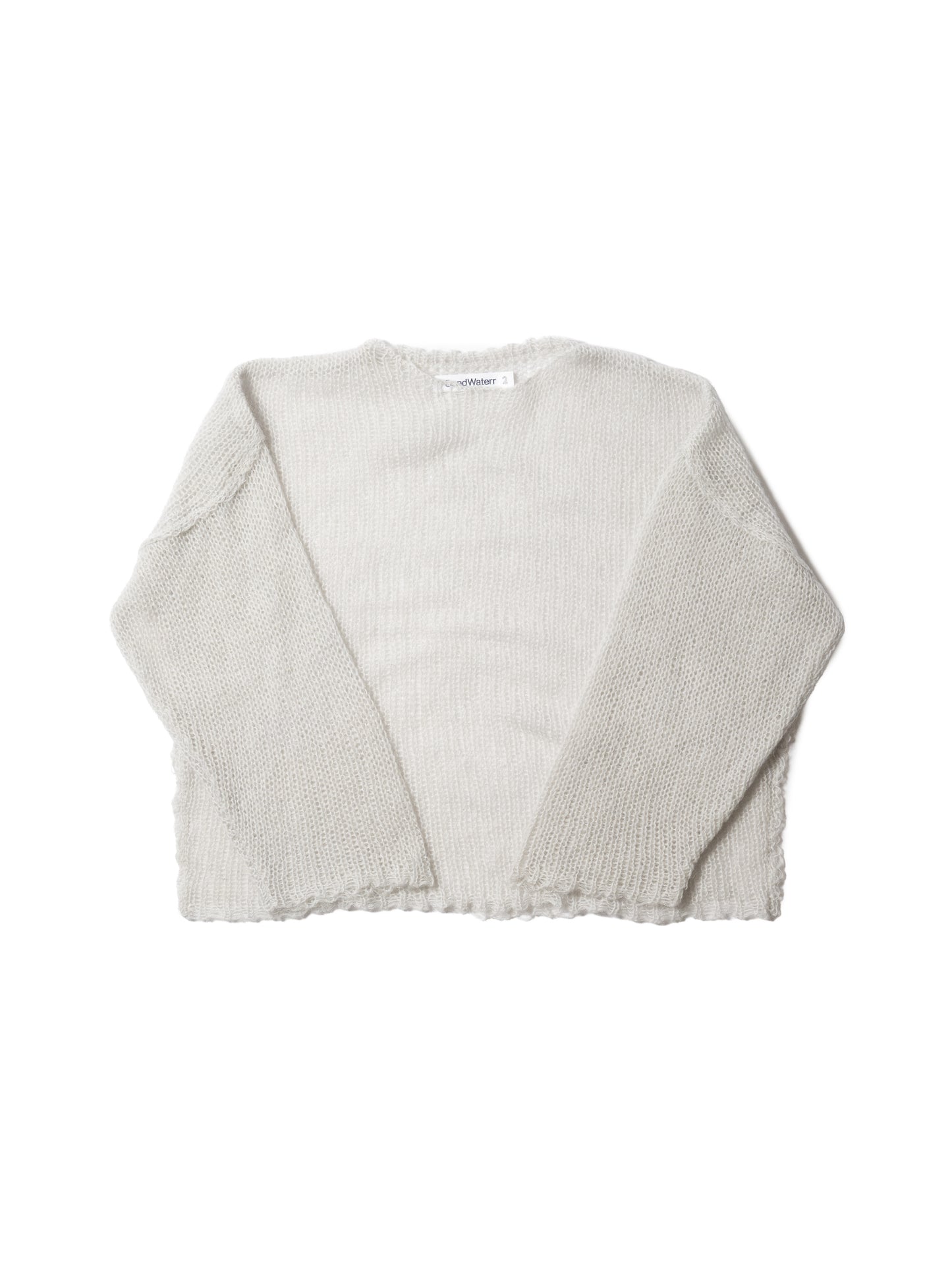 RESEARCHED  BOAT NECK SWEATER /  MOHAIR MIX YARN