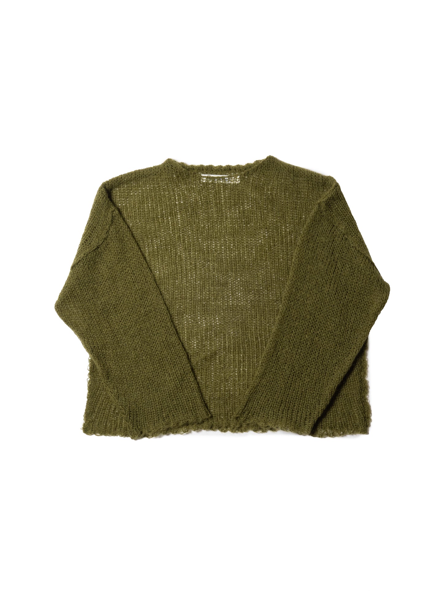 RESEARCHED  BOAT NECK SWEATER /  MOHAIR MIX YARN