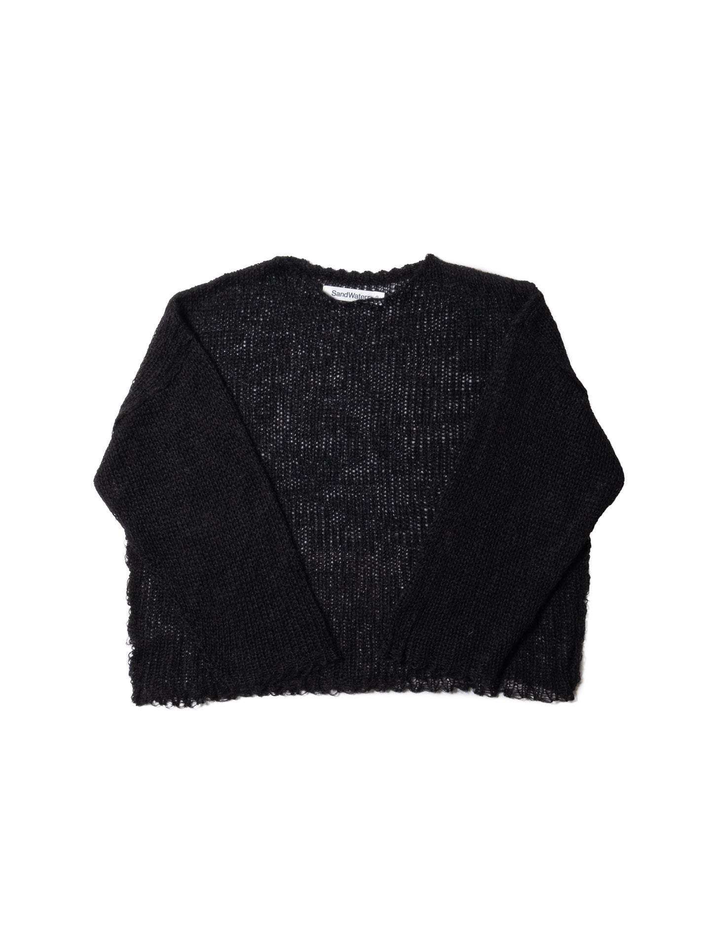 RESEARCHED  BOAT NECK SWEATER /  MOHAIR MIX YARN
