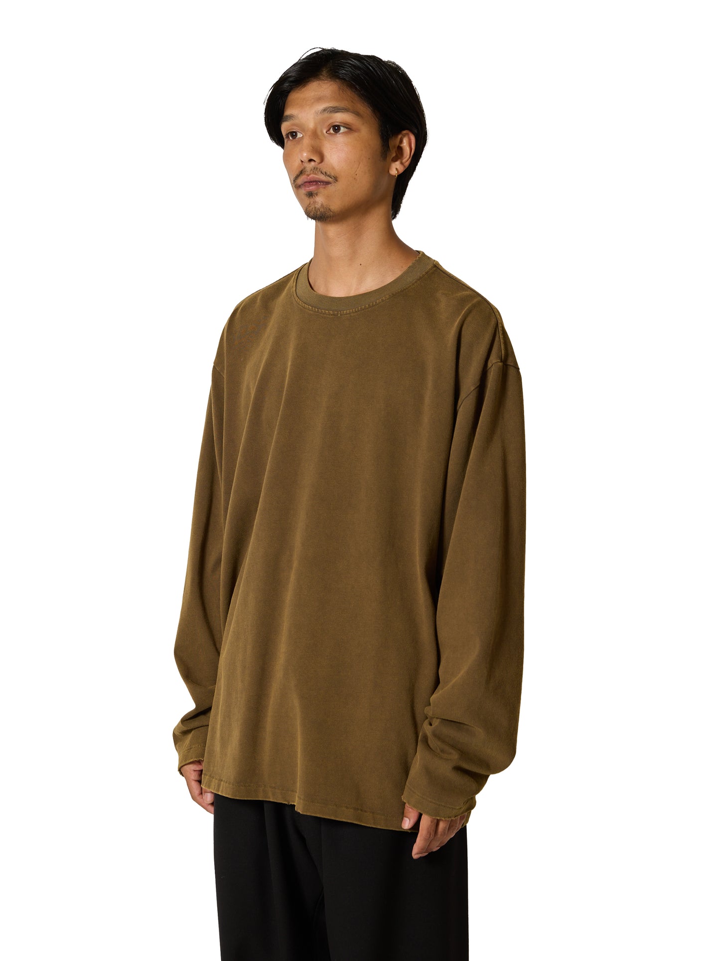 ORGANIZED BAGGY TEE LS / COTTON JERSEY