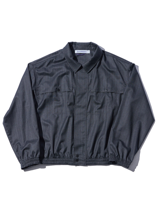 RESEARCHED BLOUSON / SUMMER WOOL SATIN