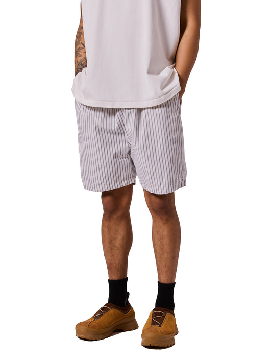 RESEARCHED EASY SHORTS / ORGANIC COTTON STRIPE