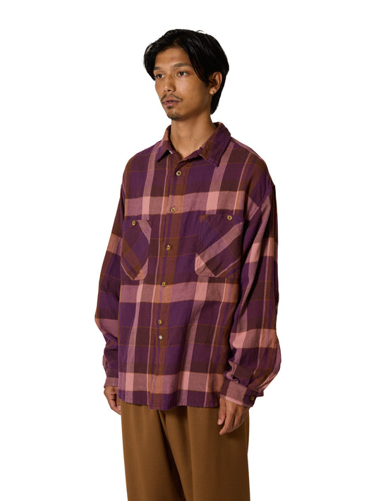 CRAFTED WORK  SHIRTS / INIDIA COTTON FLANNEL MADRAS