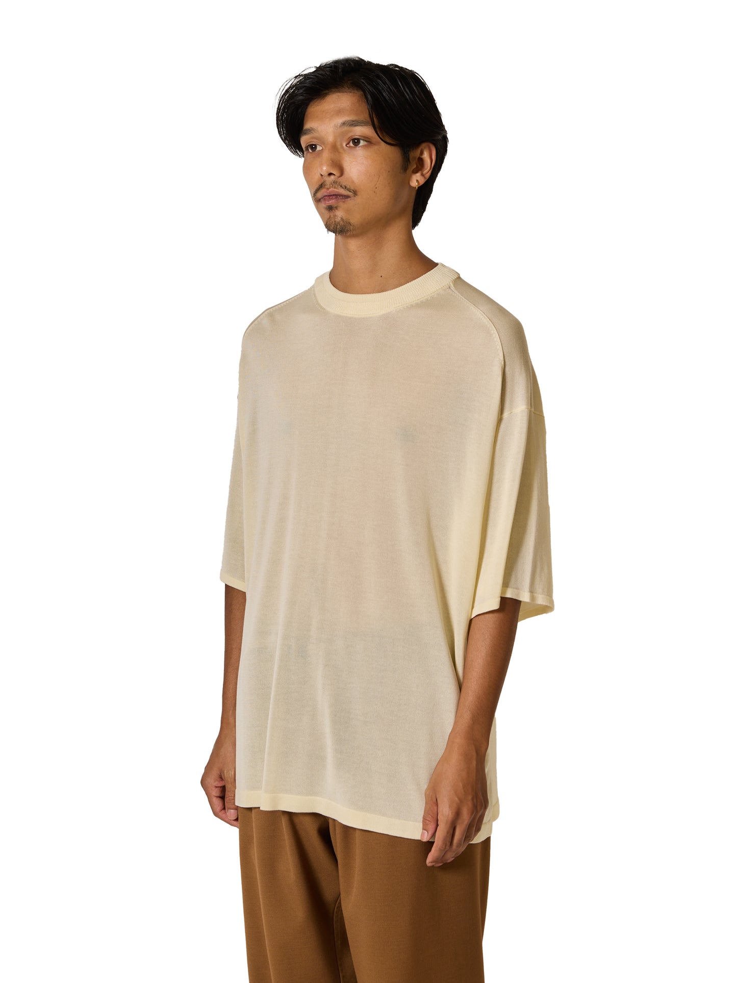 RESEARCHED SWEATER SS / RAYON MIX YARN