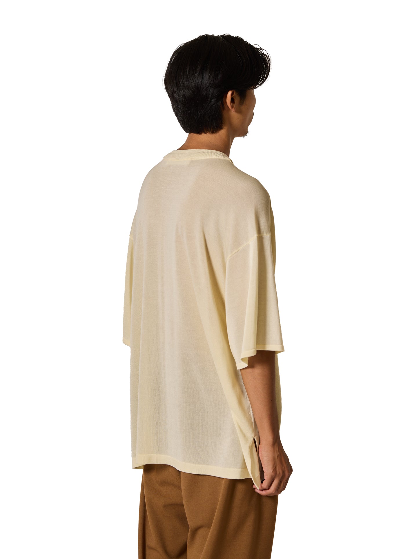 RESEARCHED SWEATER SS / RAYON MIX YARN