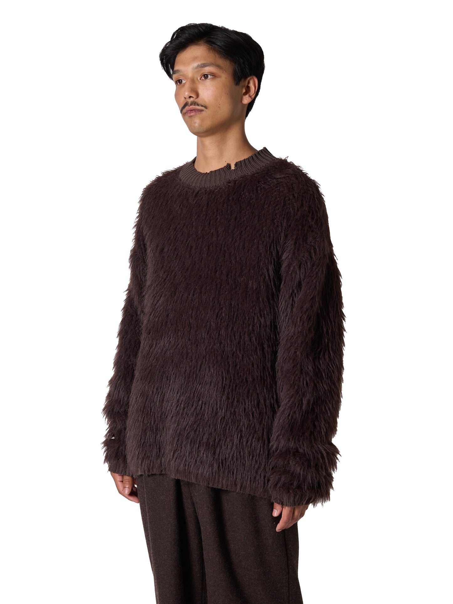 ORGANIZED SWEATER /COTTON MIX  FEATHER YARN