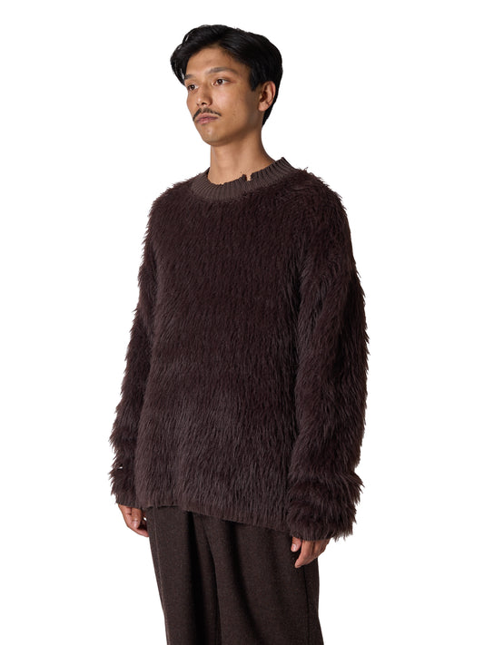 ORGANIZED SWEATER /COTTON MIX  FEATHER YARN