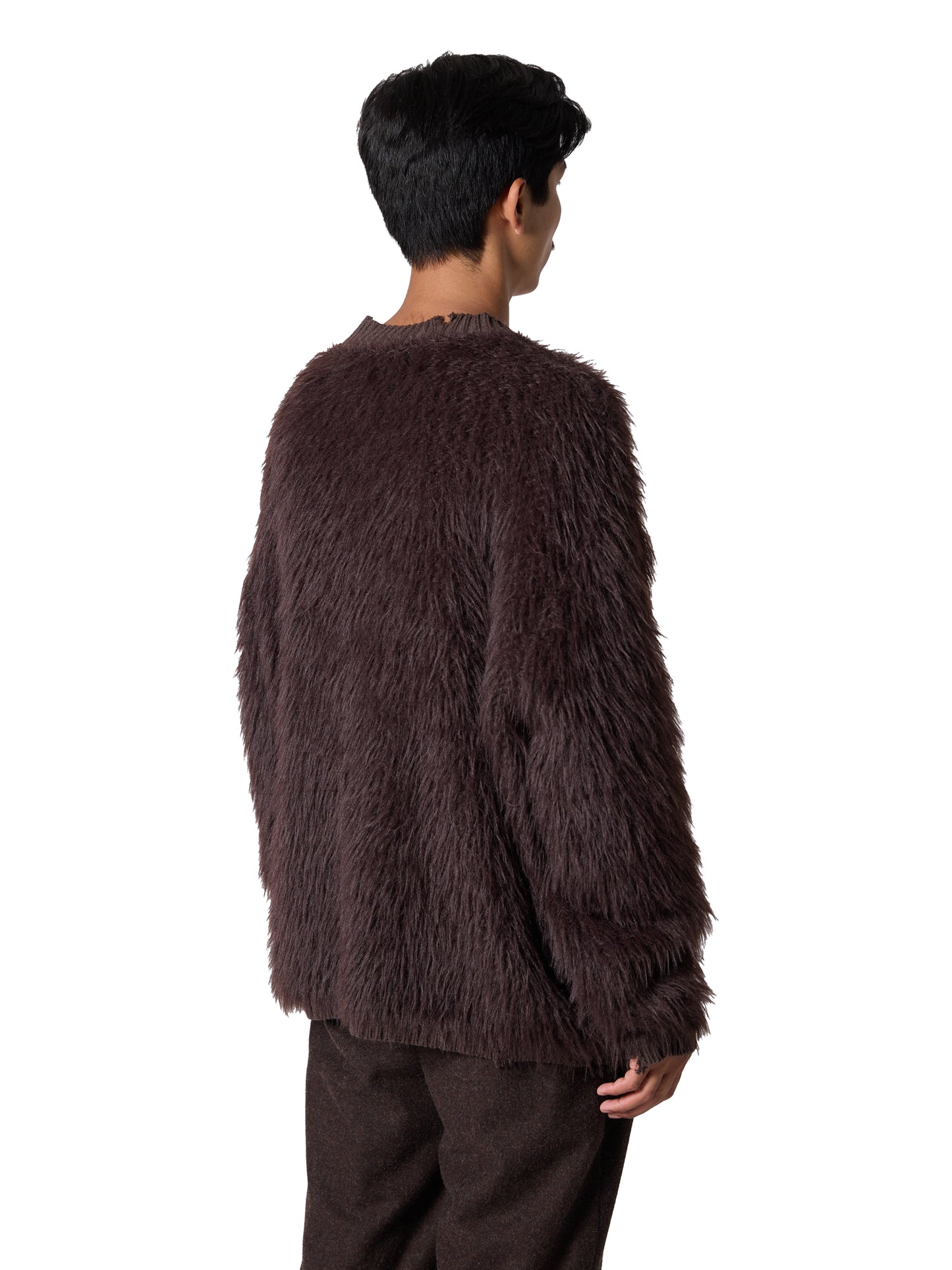 ORGANIZED SWEATER /COTTON MIX  FEATHER YARN