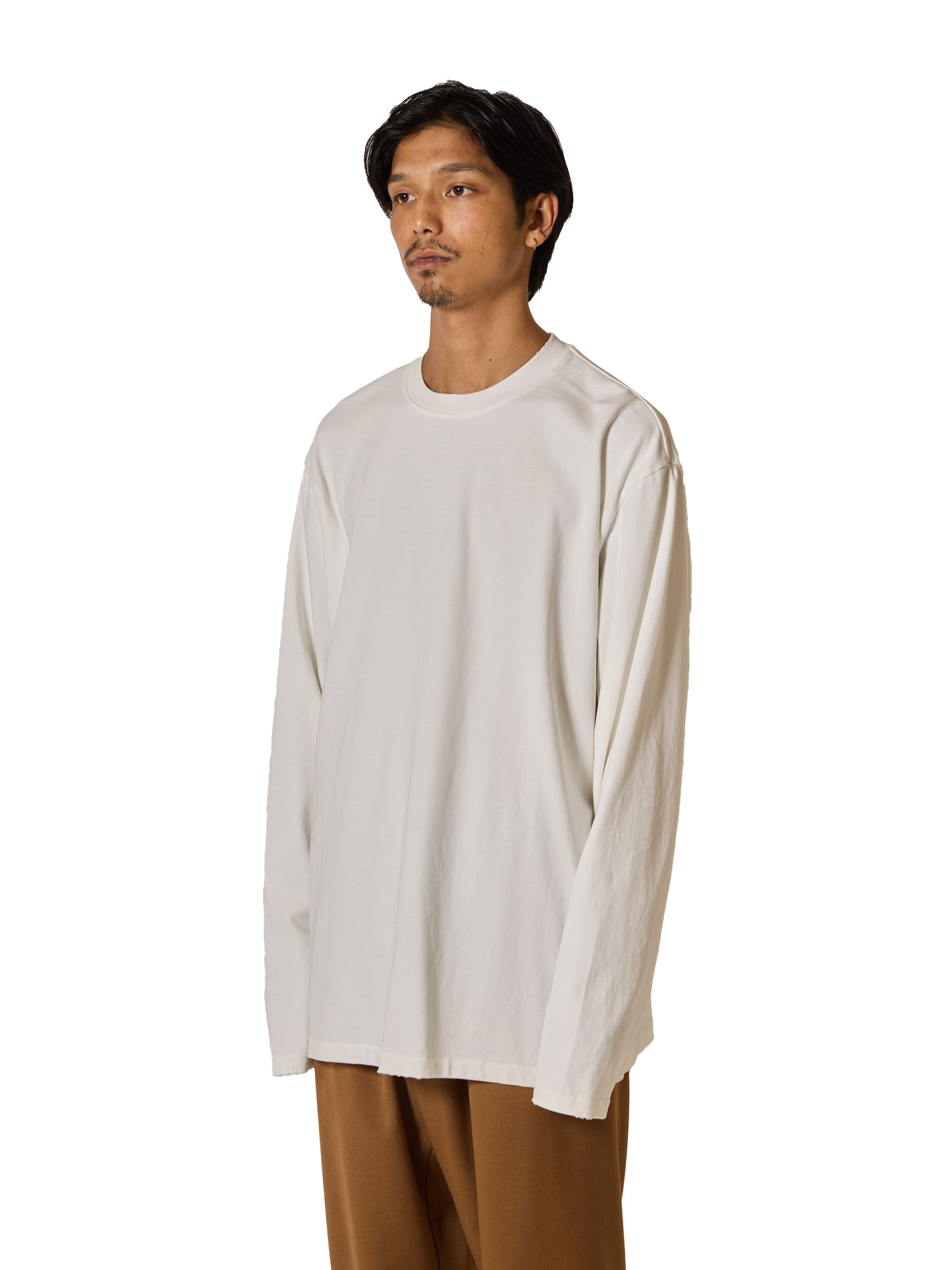 ORGANIZED BAGGY TEE LS / COTTON JERSEY