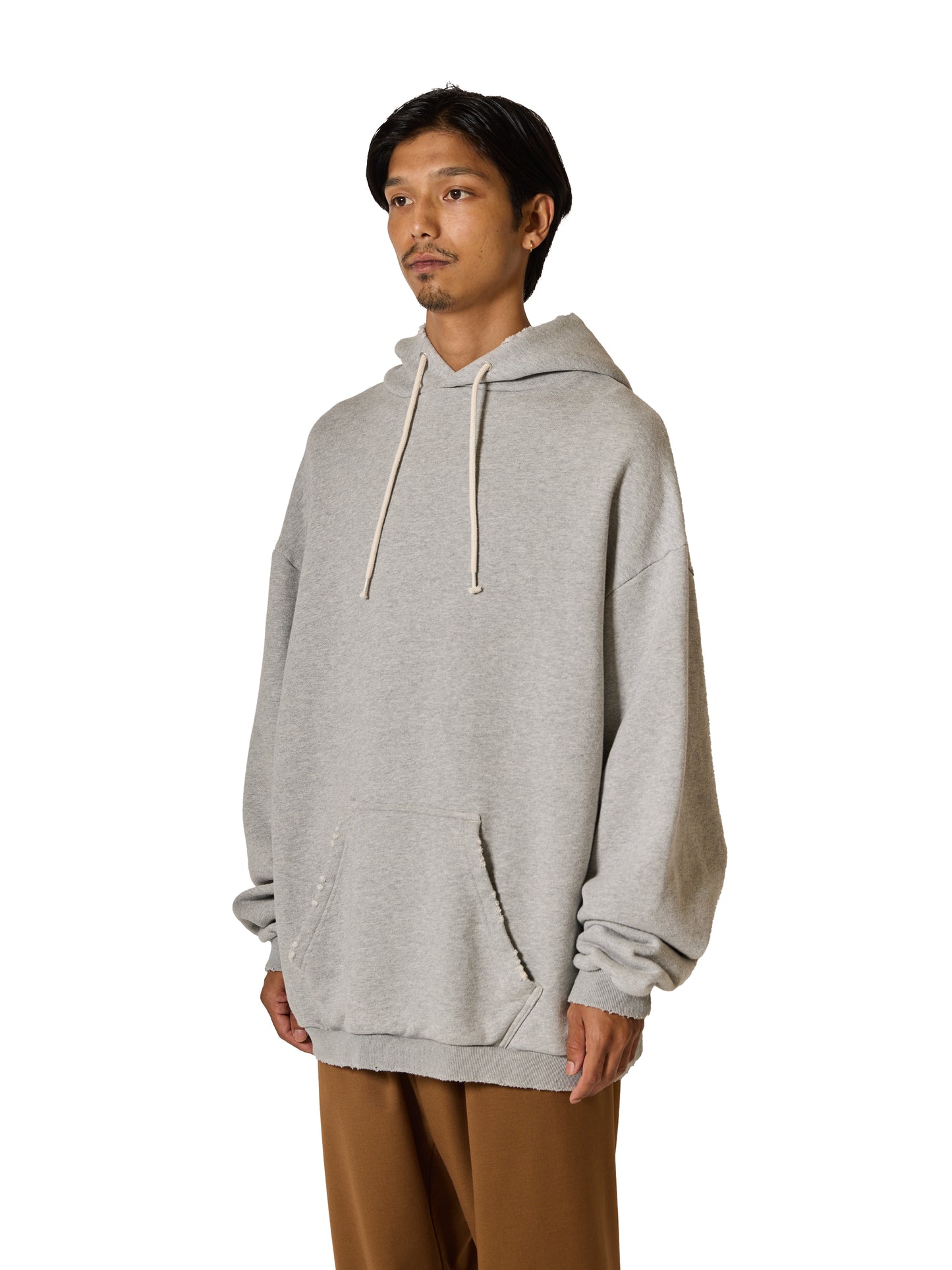 RESEARCHED HOODED PULLOVER / COTTON SWEAT