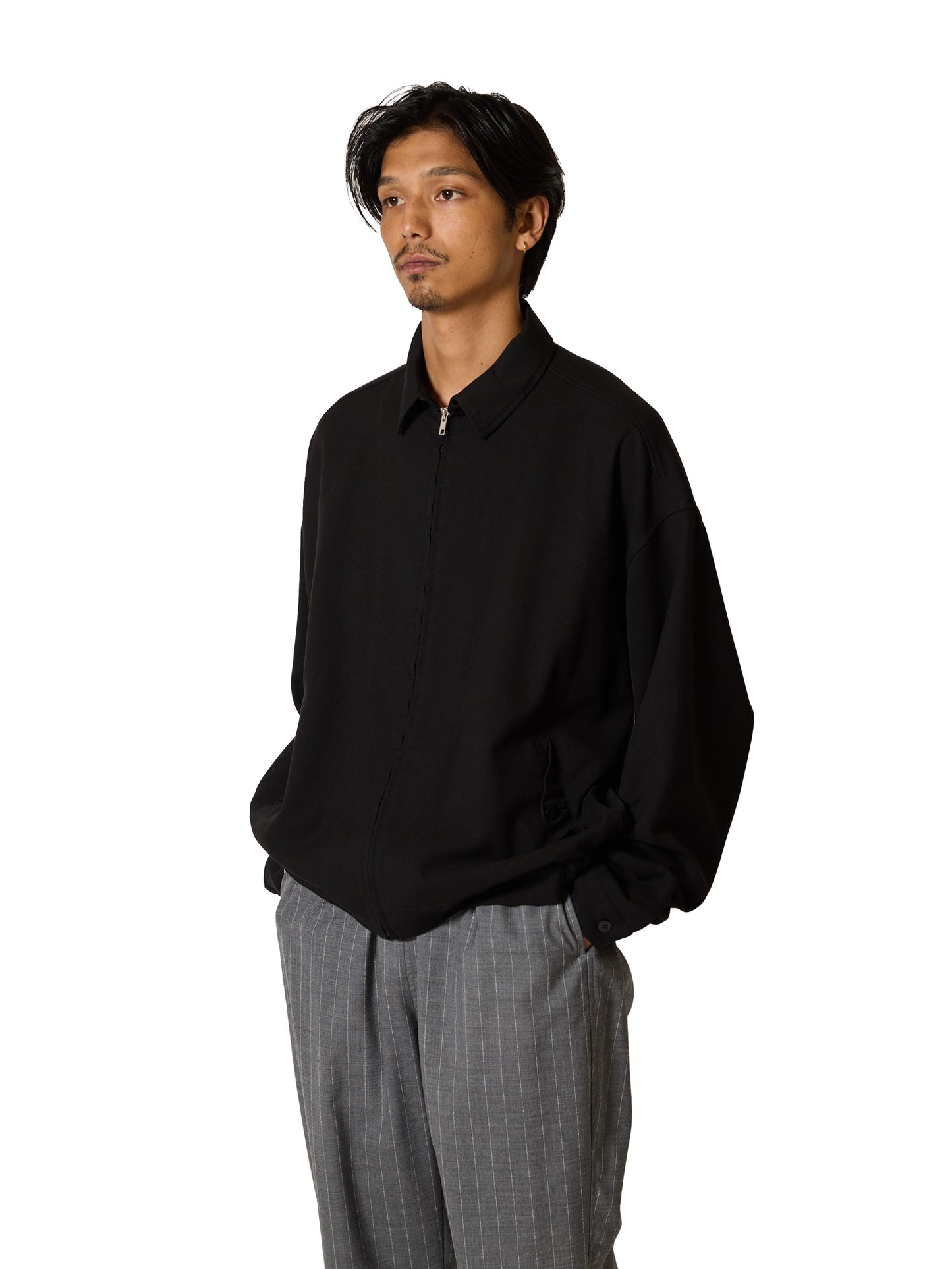 CRAFTED BLOUSON / RAYON MIX GABARDINE