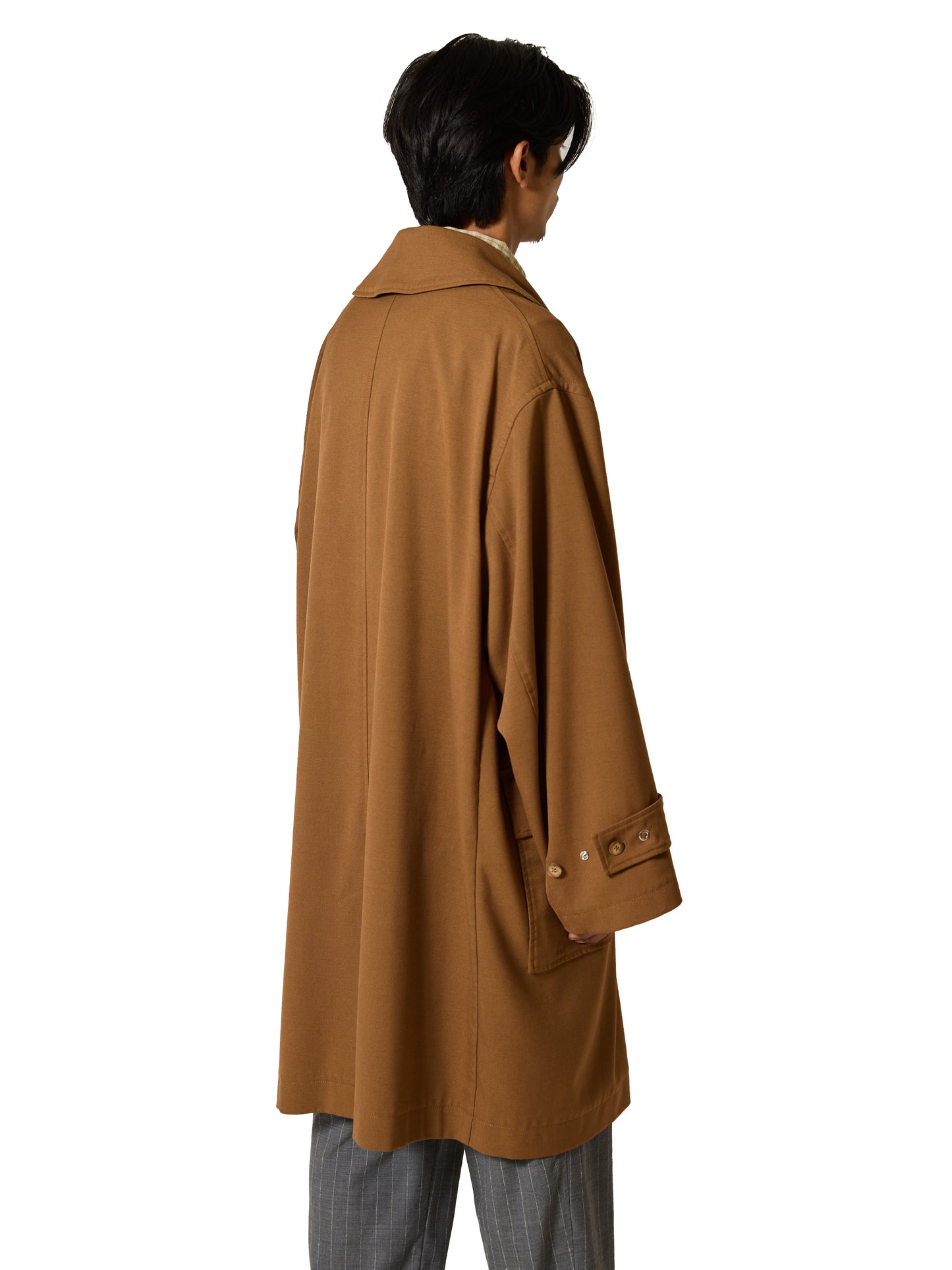 RESEARCHED COAT / POLY MIX GABARDINE