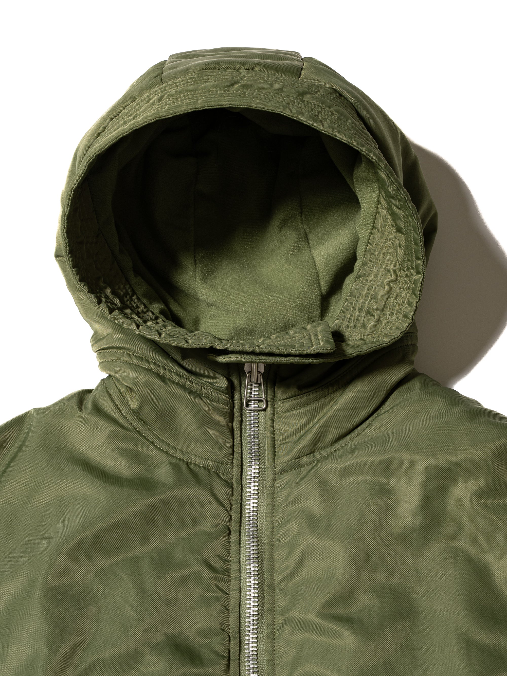 RESEARCHED PADDED COAT / NYLON SATIN – SandWaterr