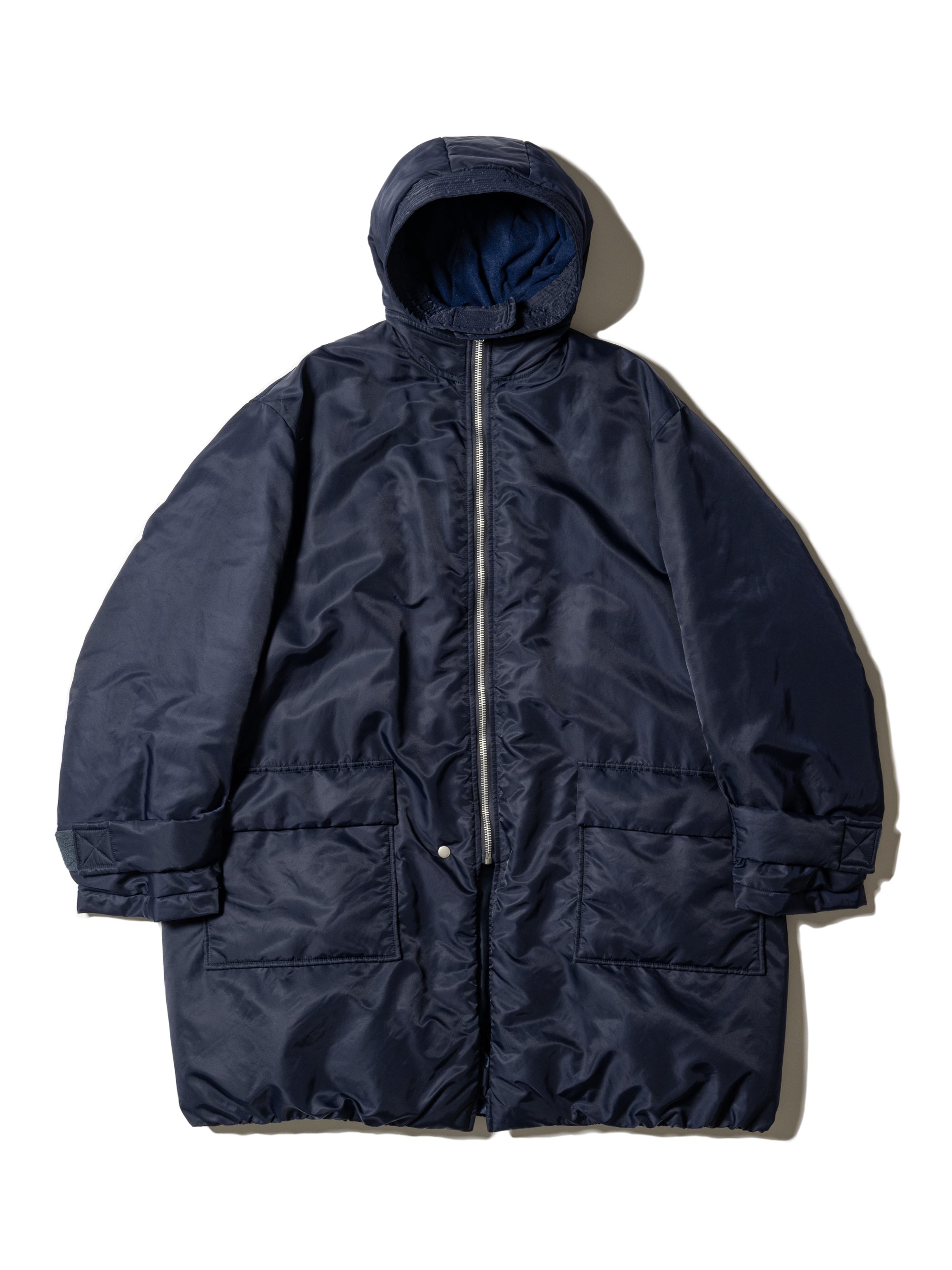 RESEARCHED PADDED COAT / NYLON SATIN – SandWaterr