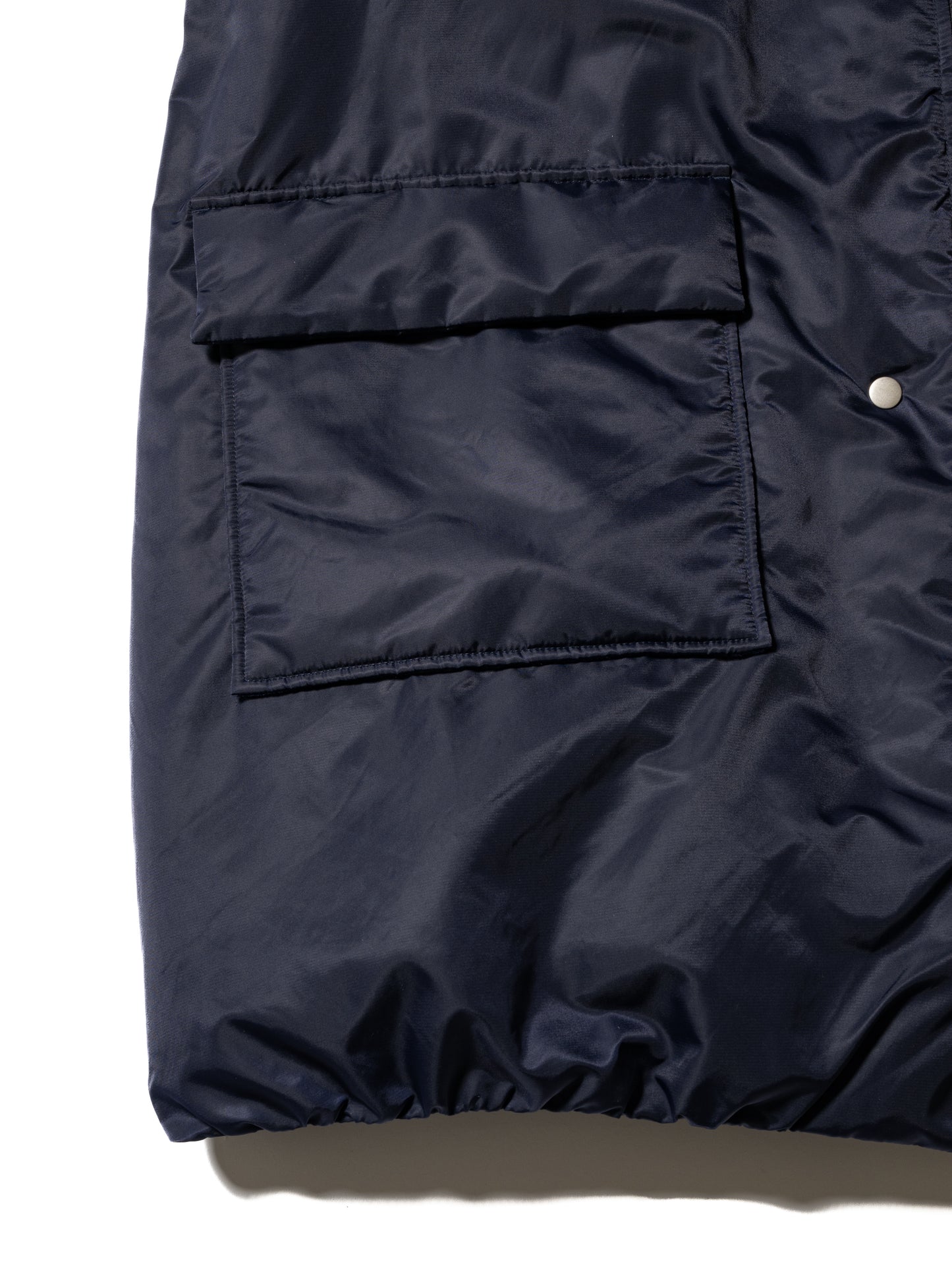 RESEARCHED PADDED COAT / NYLON SATIN