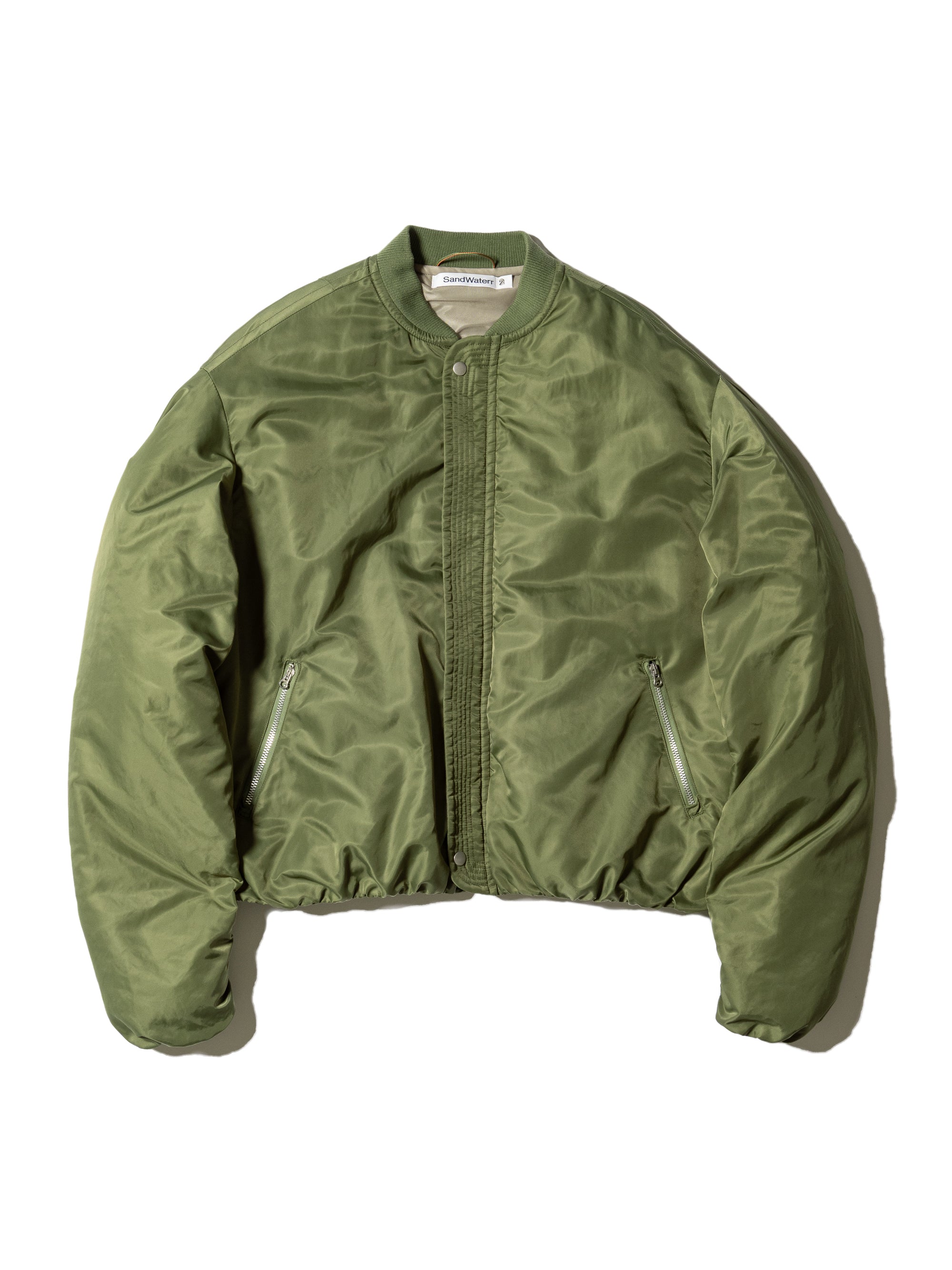 RESEARCHED PADDED BLOUSON / NYLON SATIN – SandWaterr