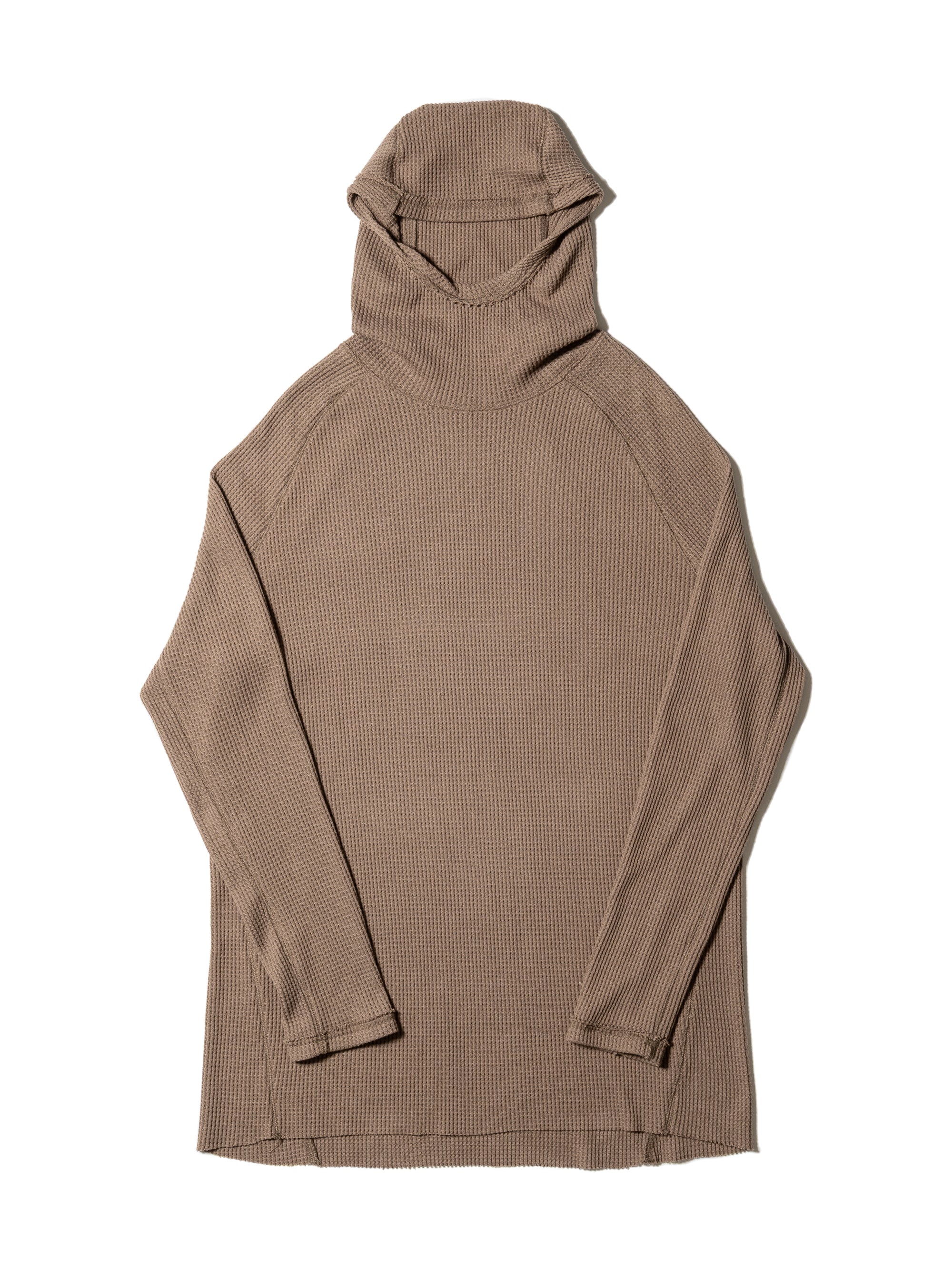 ORGANIZED HOODED PULLOVER LONG TOP / COTTON THERMAL – SandWaterr
