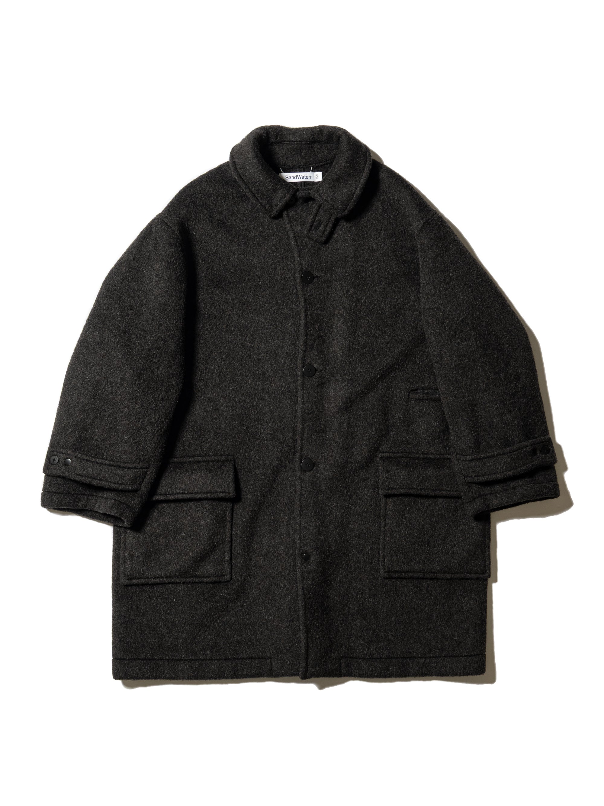 新品　SandWaterr RESEARCHED CITY COAT ウール RESEARCHED CITY COAT / BEAVER MELTON COAT – SandWaterr