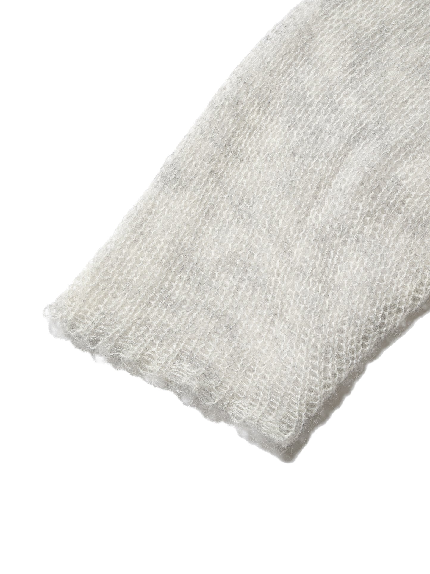 RESEARCHED  BOAT NECK SWEATER /  MOHAIR MIX YARN