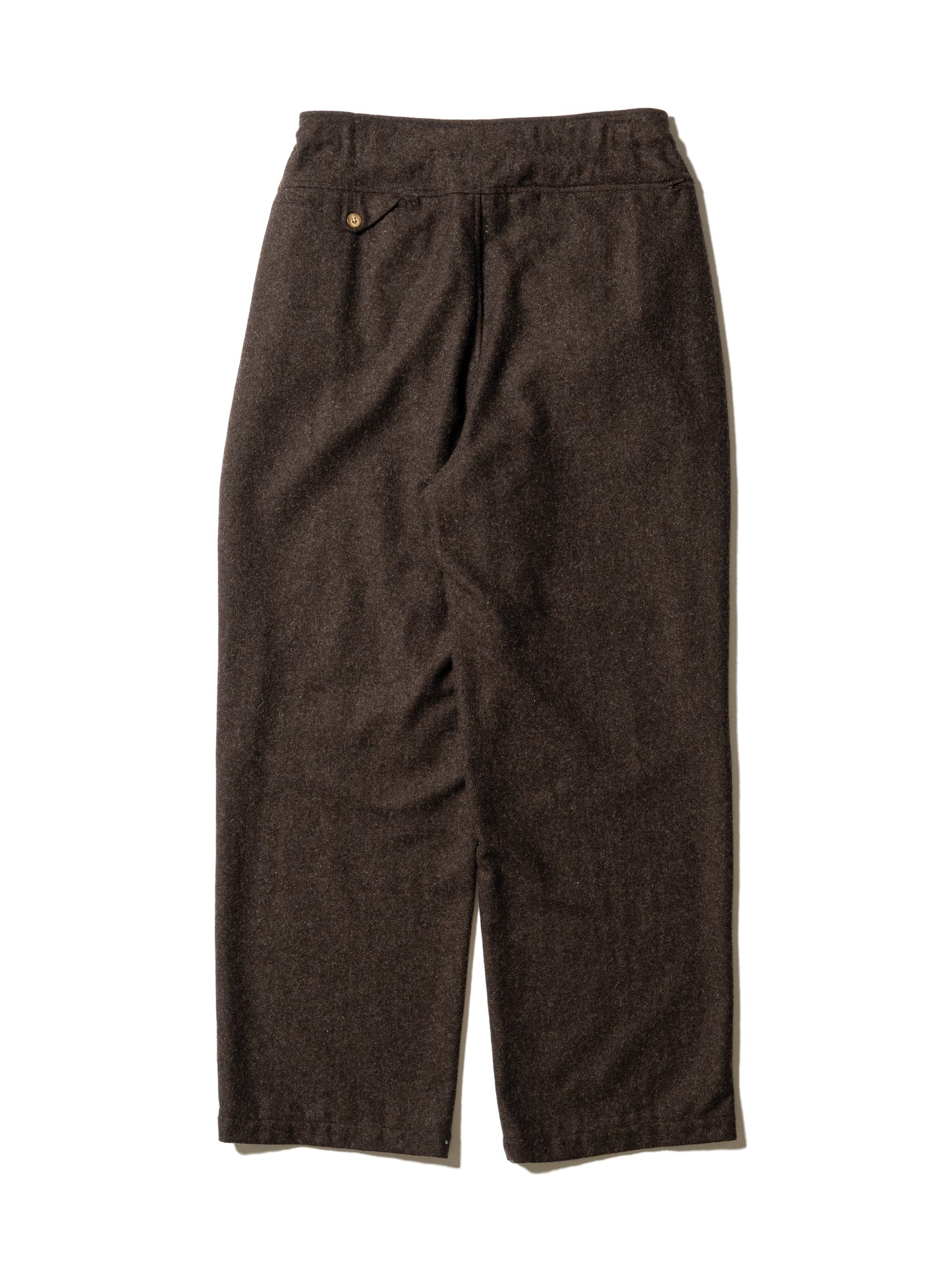 CRAFTED 3 TUCK SLACKS / WOOL MIX TWILL