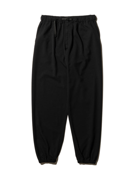 RESEARCHED EASY RIB PANTS / RAYON MIX GABARDINE
