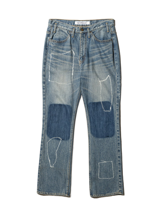 RESEARCHED 5P JEANS / 12.5 oz DENIM / SASHIKO