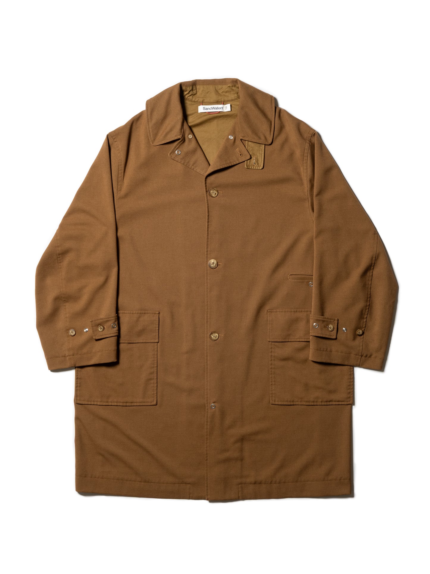 RESEARCHED COAT / POLY MIX GABARDINE
