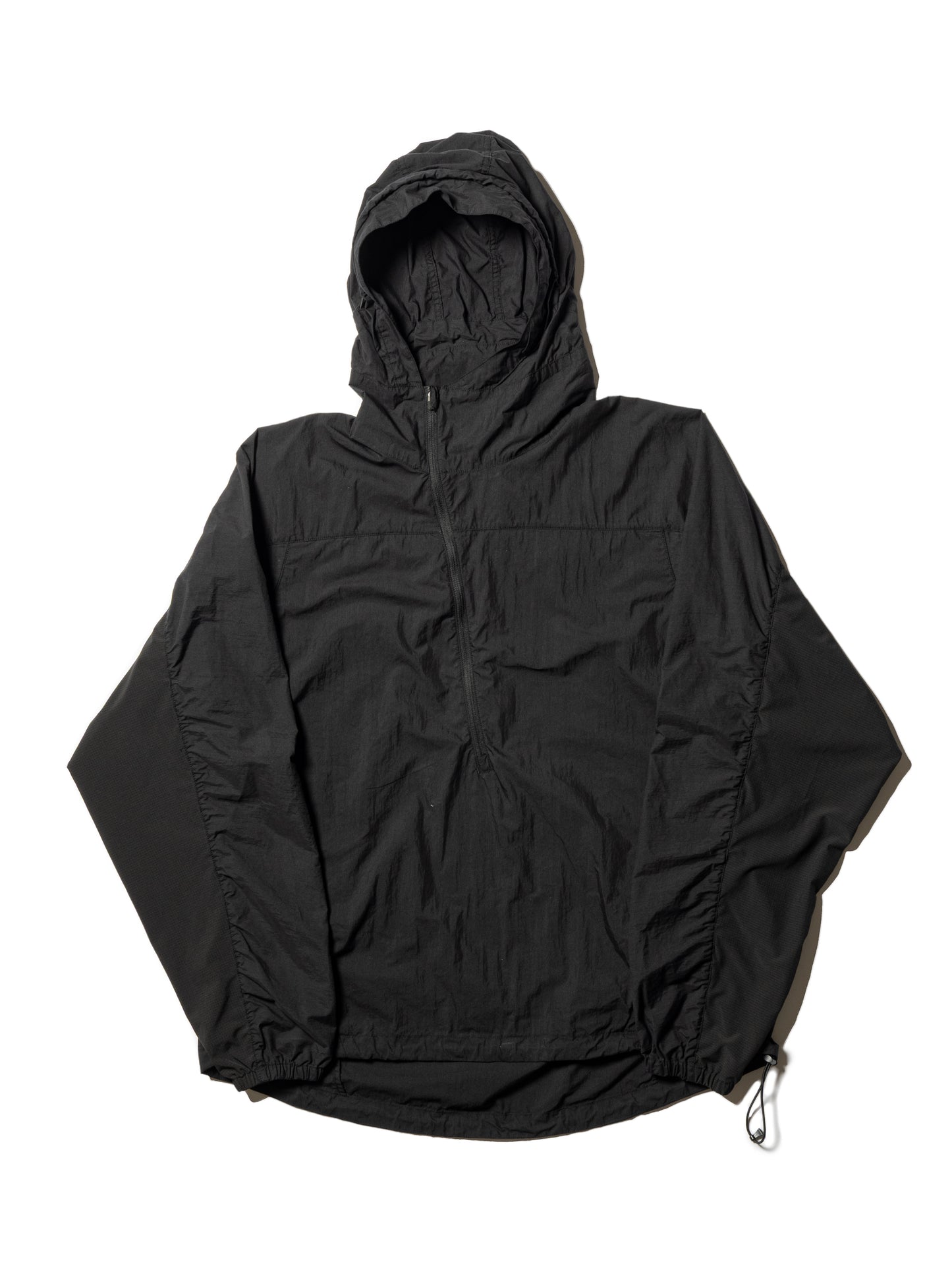 ORGANIZED HOODED PULLOVER / NYLON COTTON  MIX TAFTA