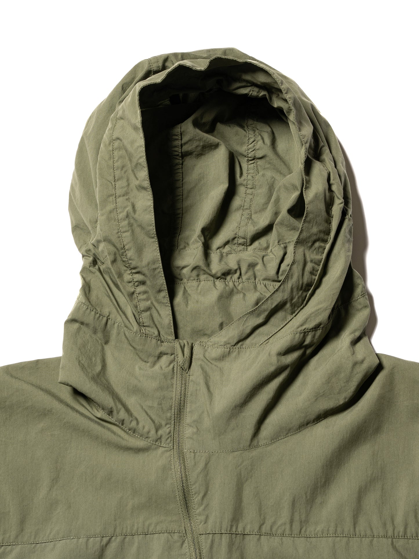 ORGANIZED HOODED PULLOVER / NYLON COTTON  MIX TAFTA