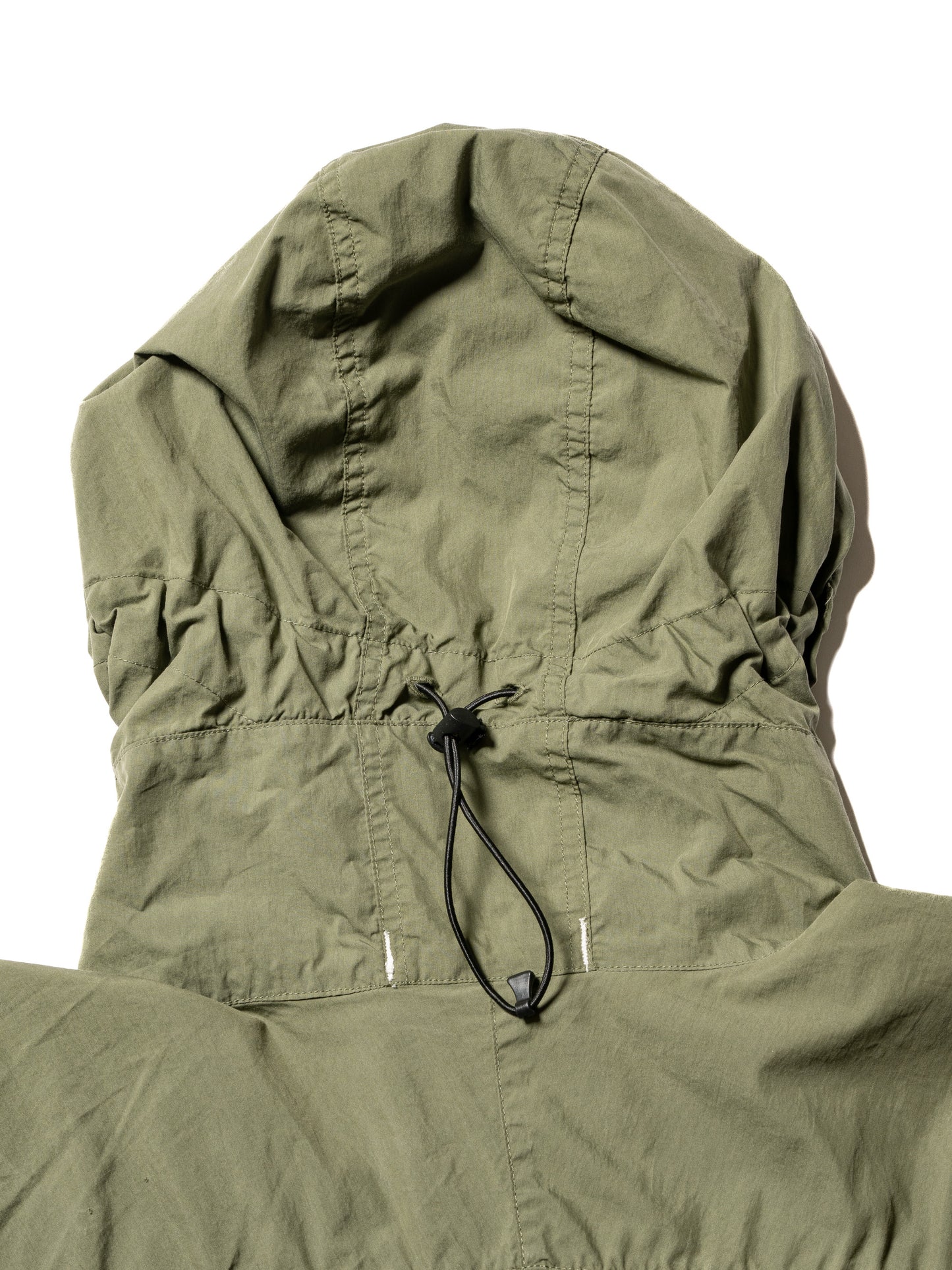 ORGANIZED HOODED PULLOVER / NYLON COTTON  MIX TAFTA