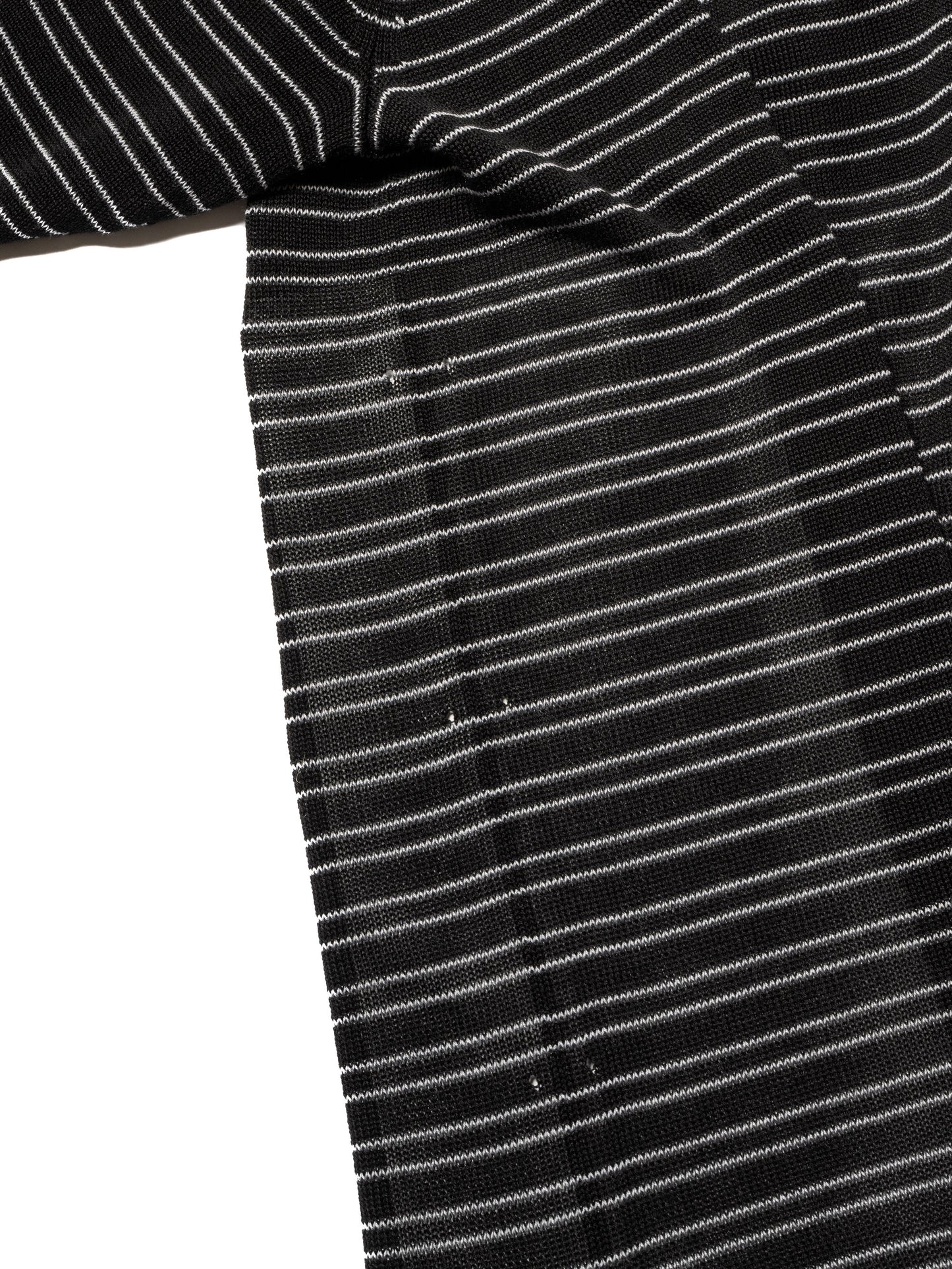 RESEARCHED SWEATER SS /RAYON MIX YARN BORDER