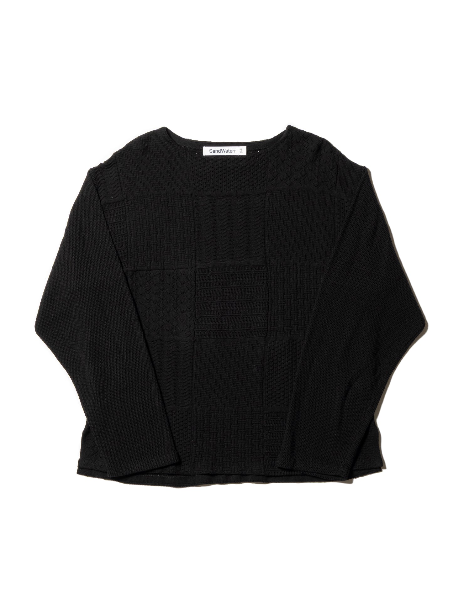 ORGANIZED BORDER SWEATER / COTTON YARN
