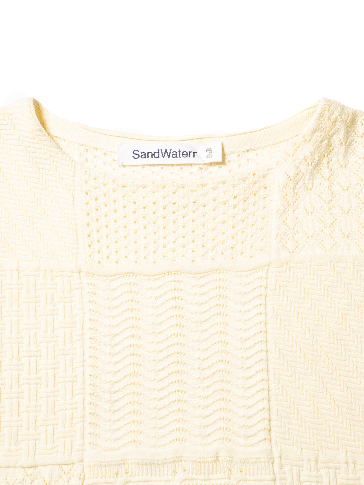 ORGANIZED BORDER SWEATER / COTTON YARN