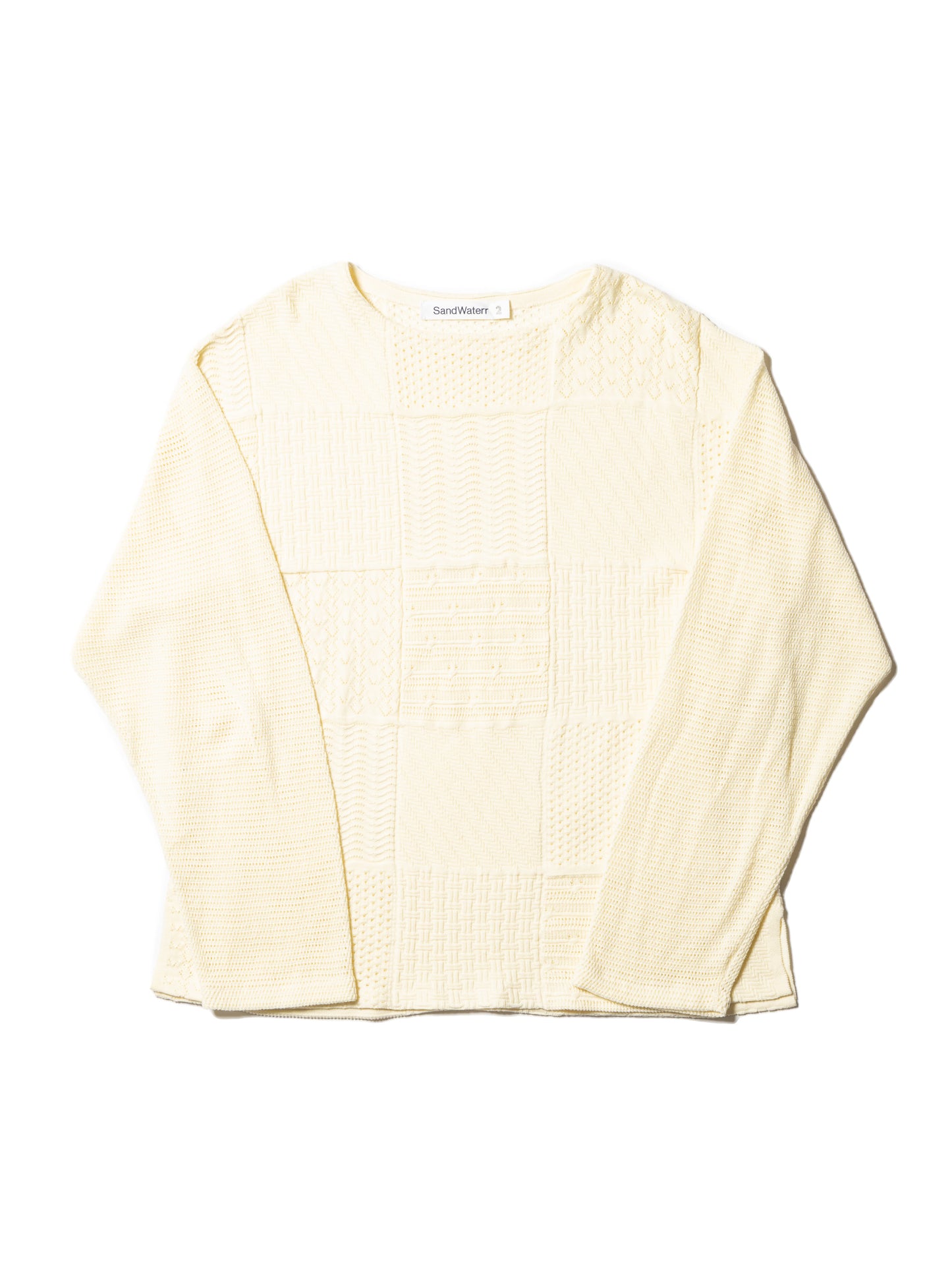 ORGANIZED BORDER SWEATER / COTTON YARN