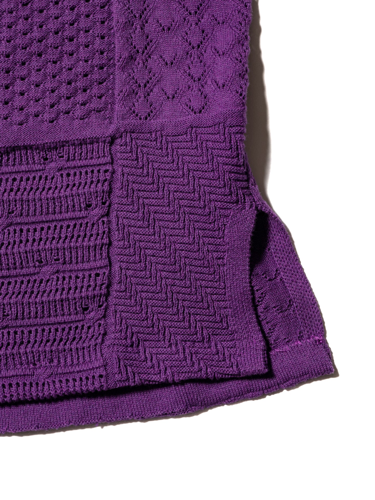 ORGANIZED BORDER SWEATER / COTTON YARN