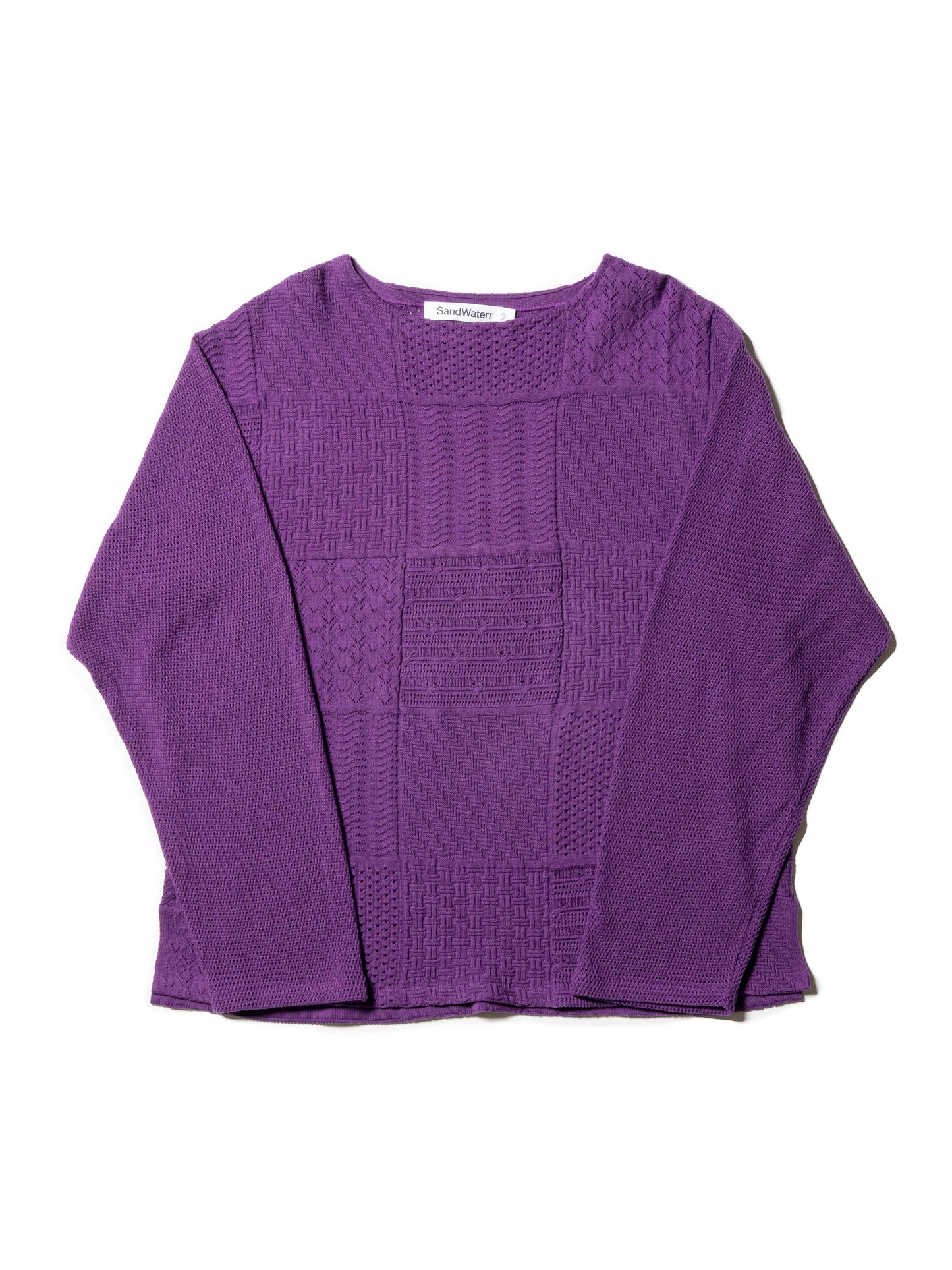 ORGANIZED BORDER SWEATER / COTTON YARN