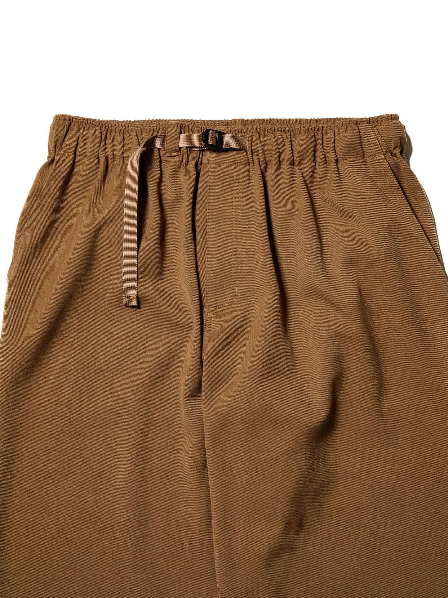 RESEARCHED EASY RIB PANTS / RAYON MIX GABARDINE