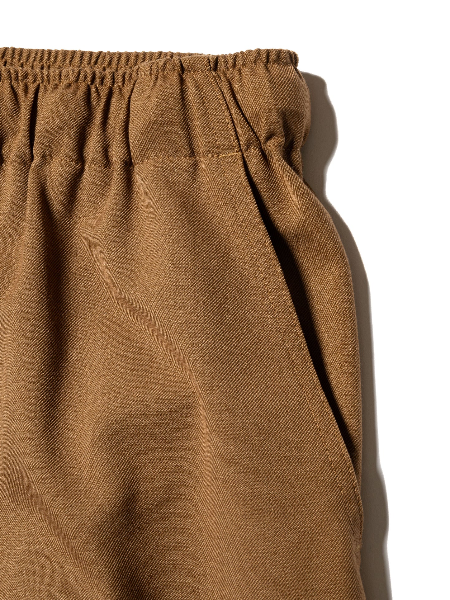 RESEARCHED EASY RIB PANTS / RAYON MIX GABARDINE