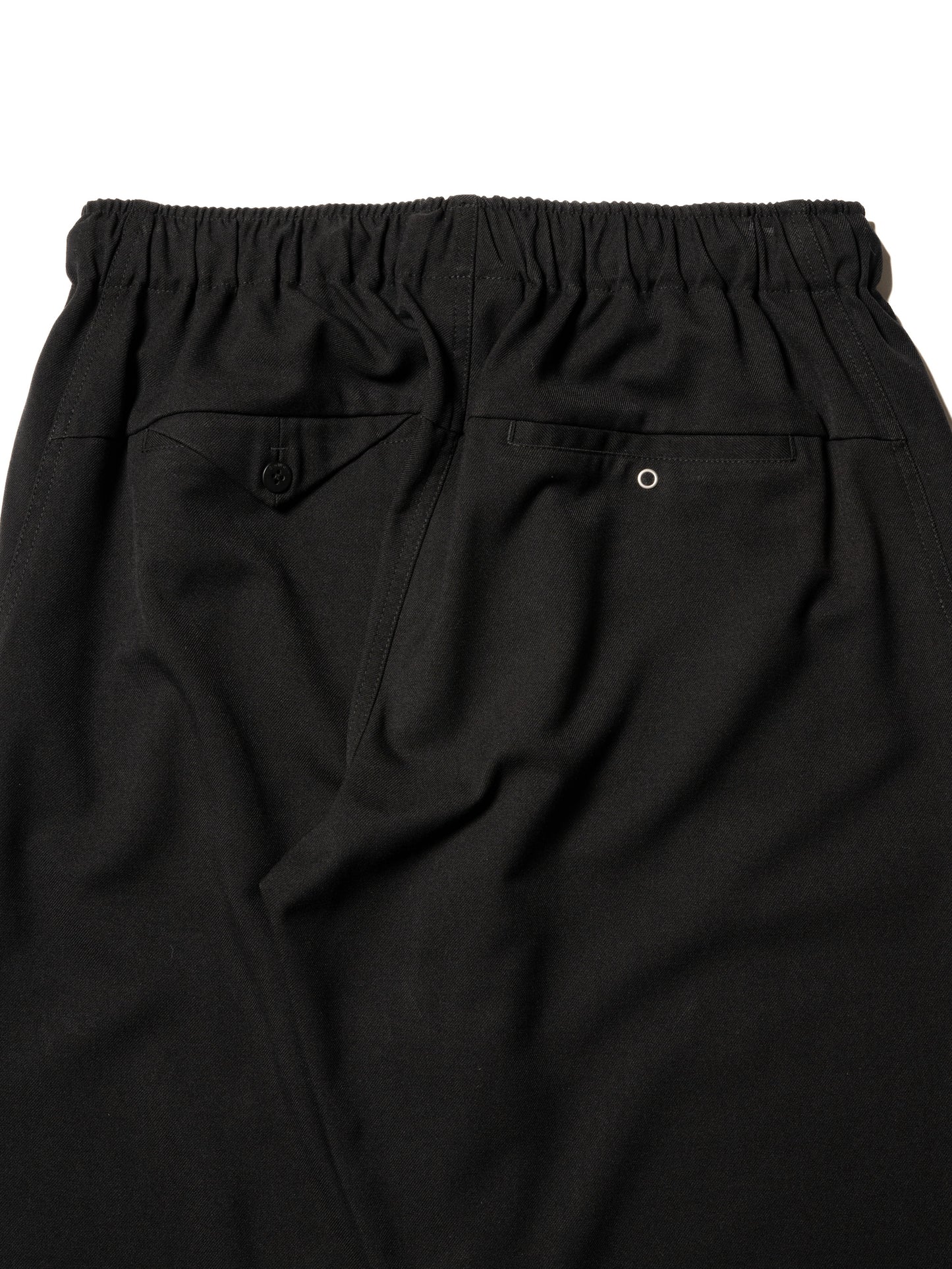RESEARCHED EASY RIB PANTS / RAYON MIX GABARDINE