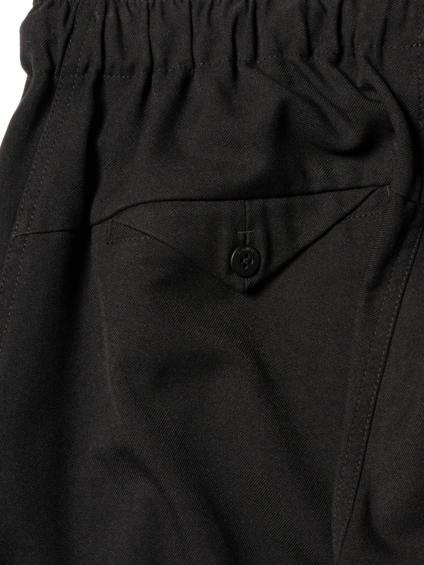 RESEARCHED EASY RIB PANTS / RAYON MIX GABARDINE