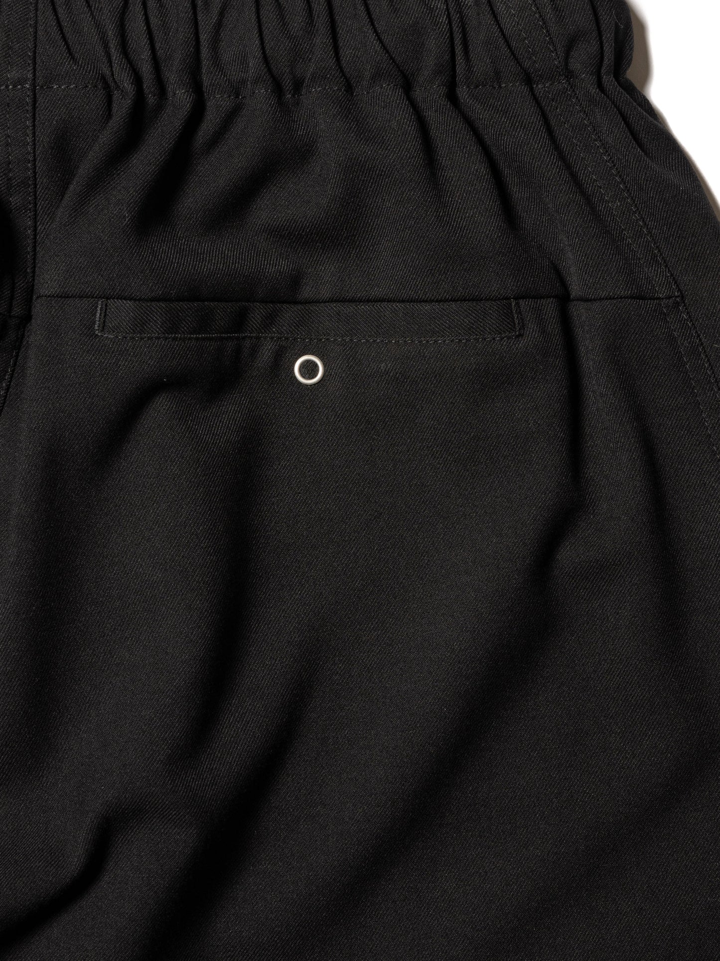 RESEARCHED EASY RIB PANTS / RAYON MIX GABARDINE