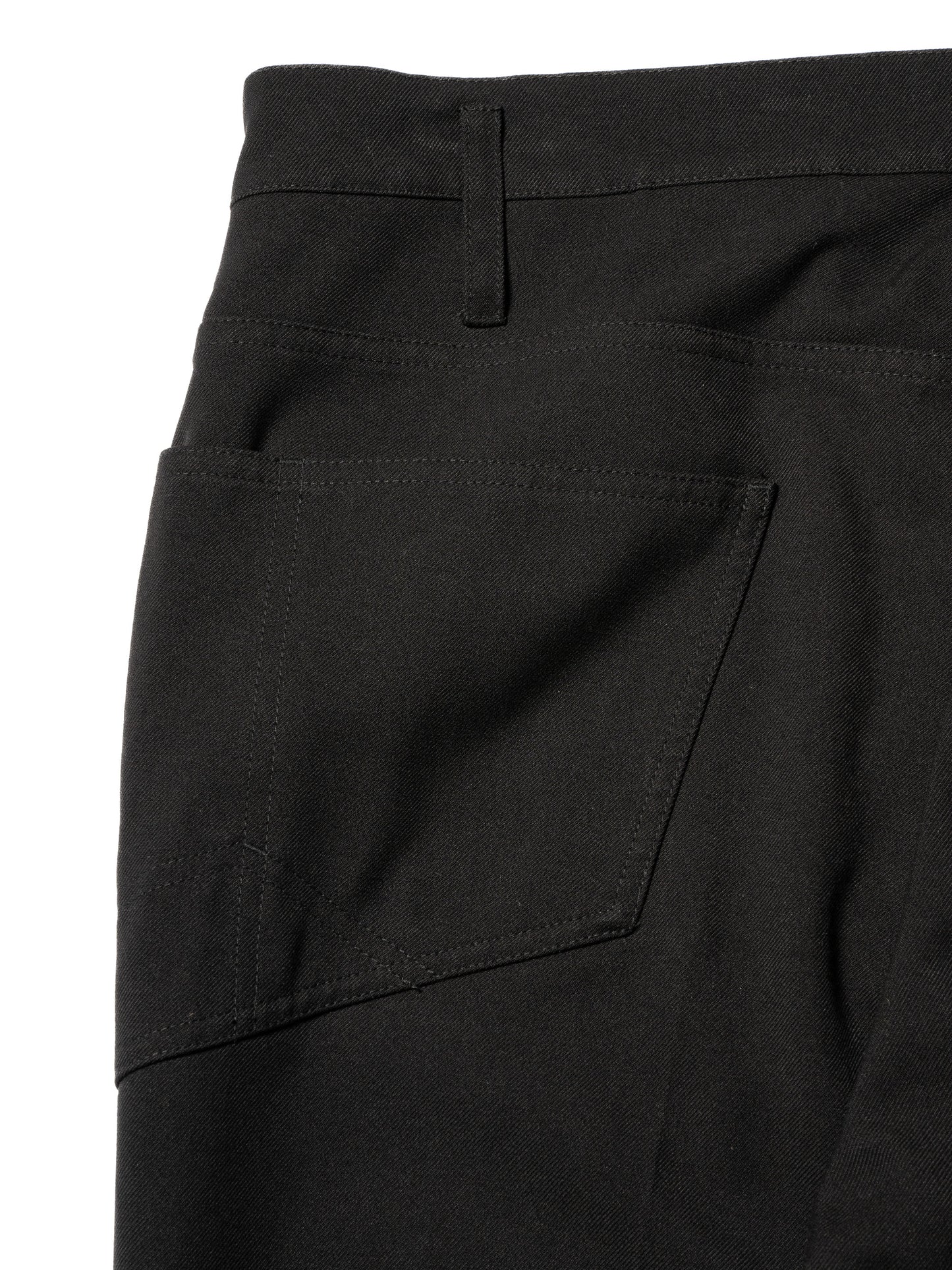 RESEARCHED 5P PANTS / RAYON MIX GABARDINE